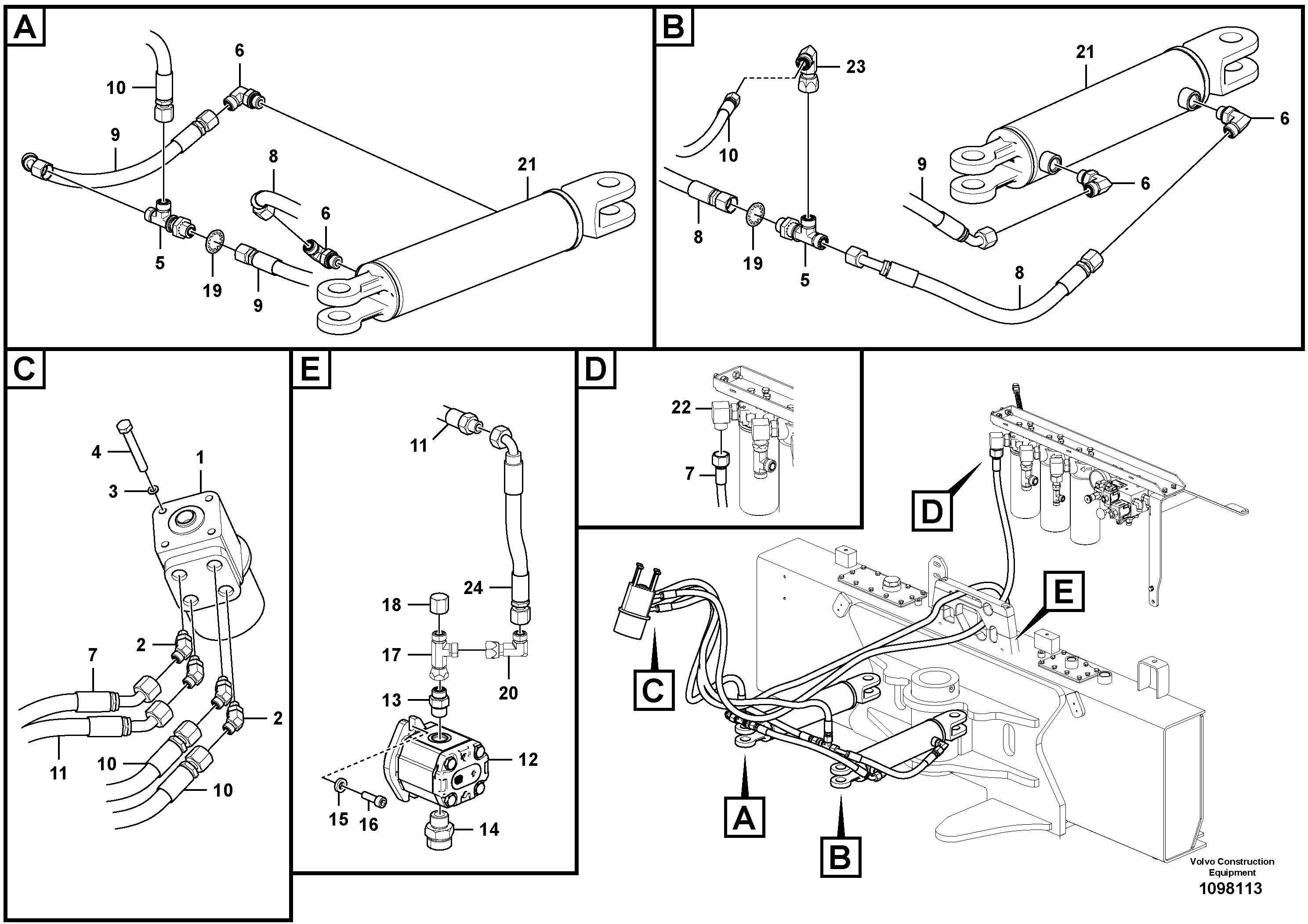 Timing gear casing VOE12842653 VOLVO