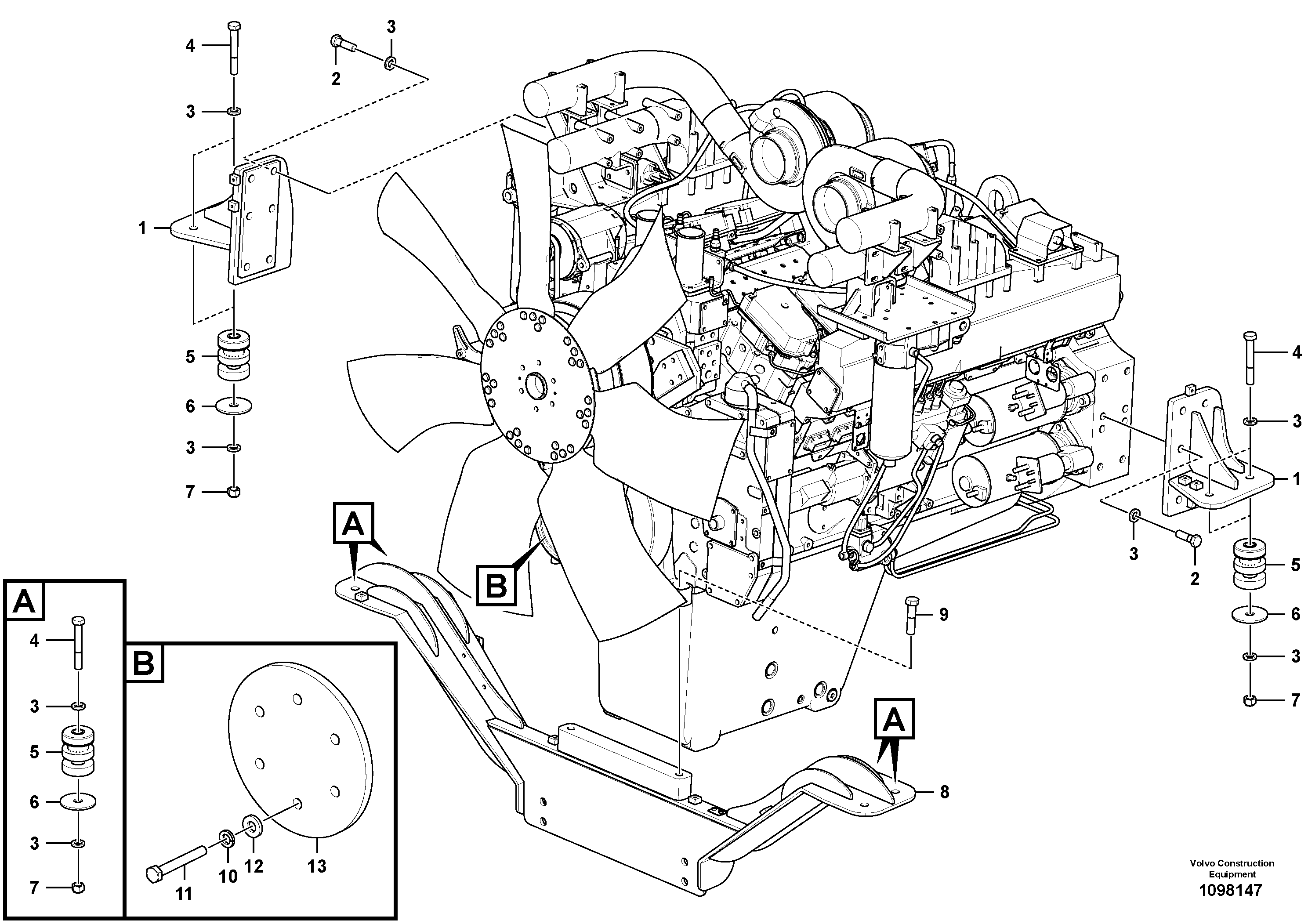 Rear Engine Mount;rh TEL15415669 VOLVO