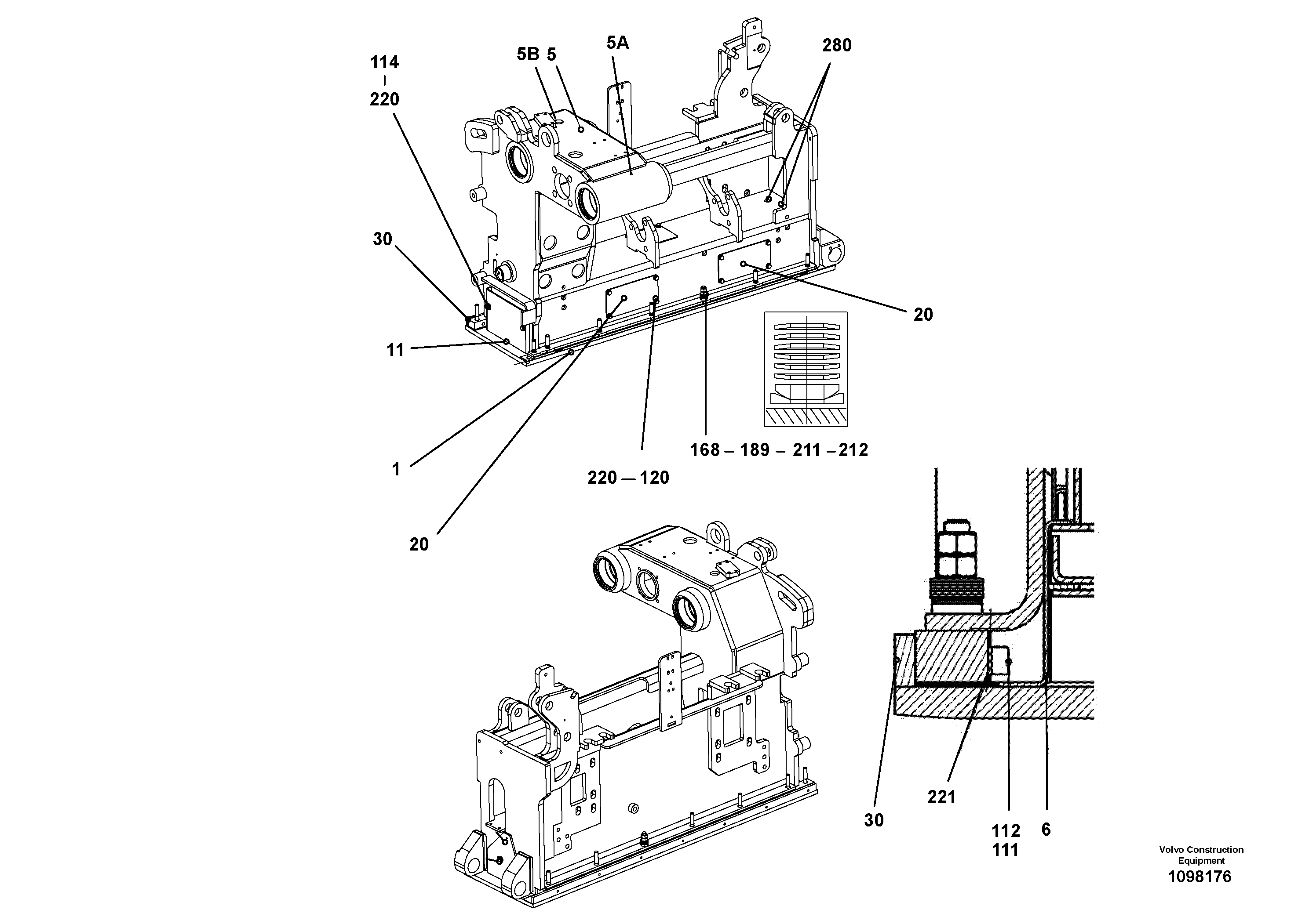 Support, 2000 l/2300 l RM87942009 VOLVO