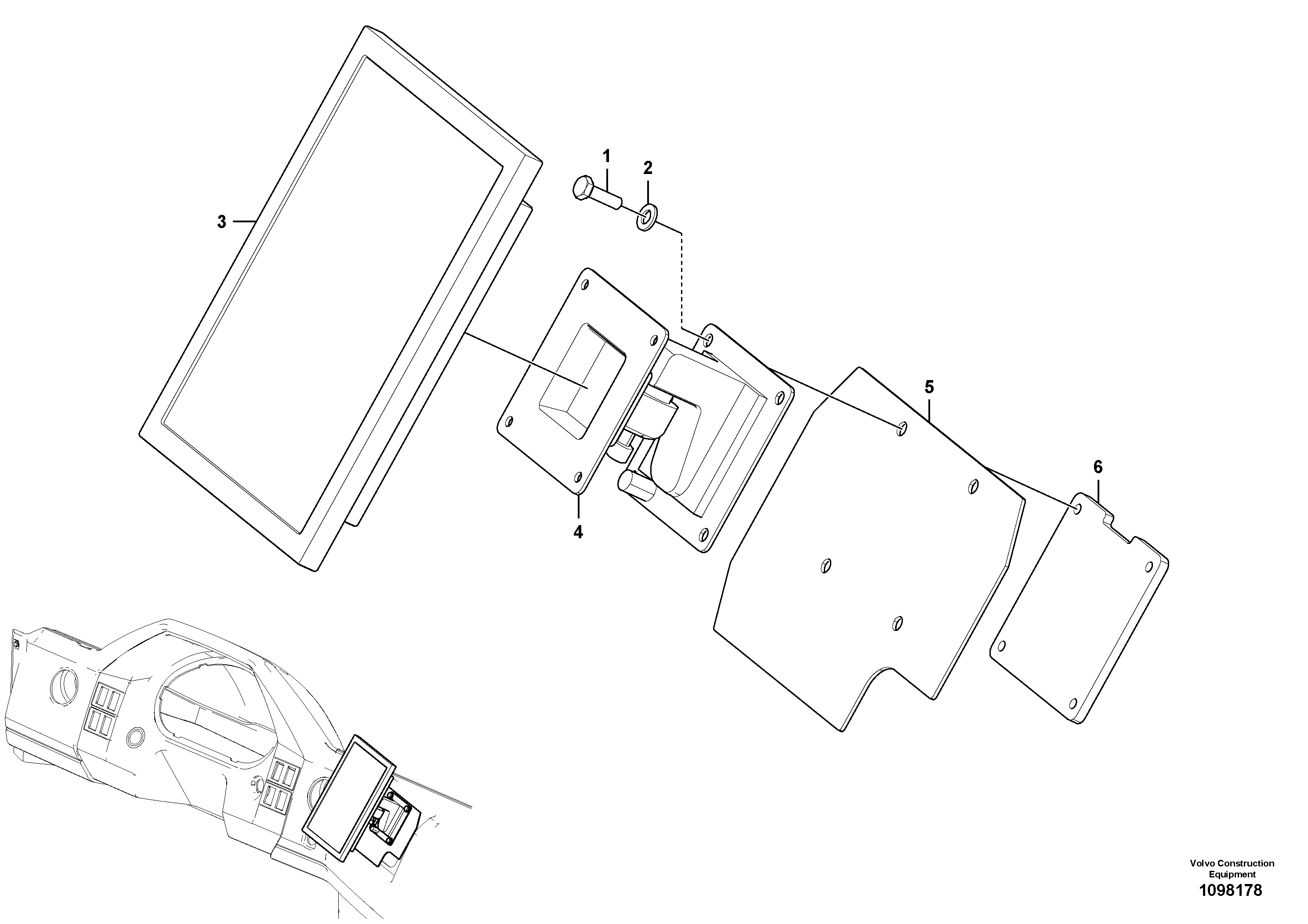 Seat frame TEL15433434 VOLVO