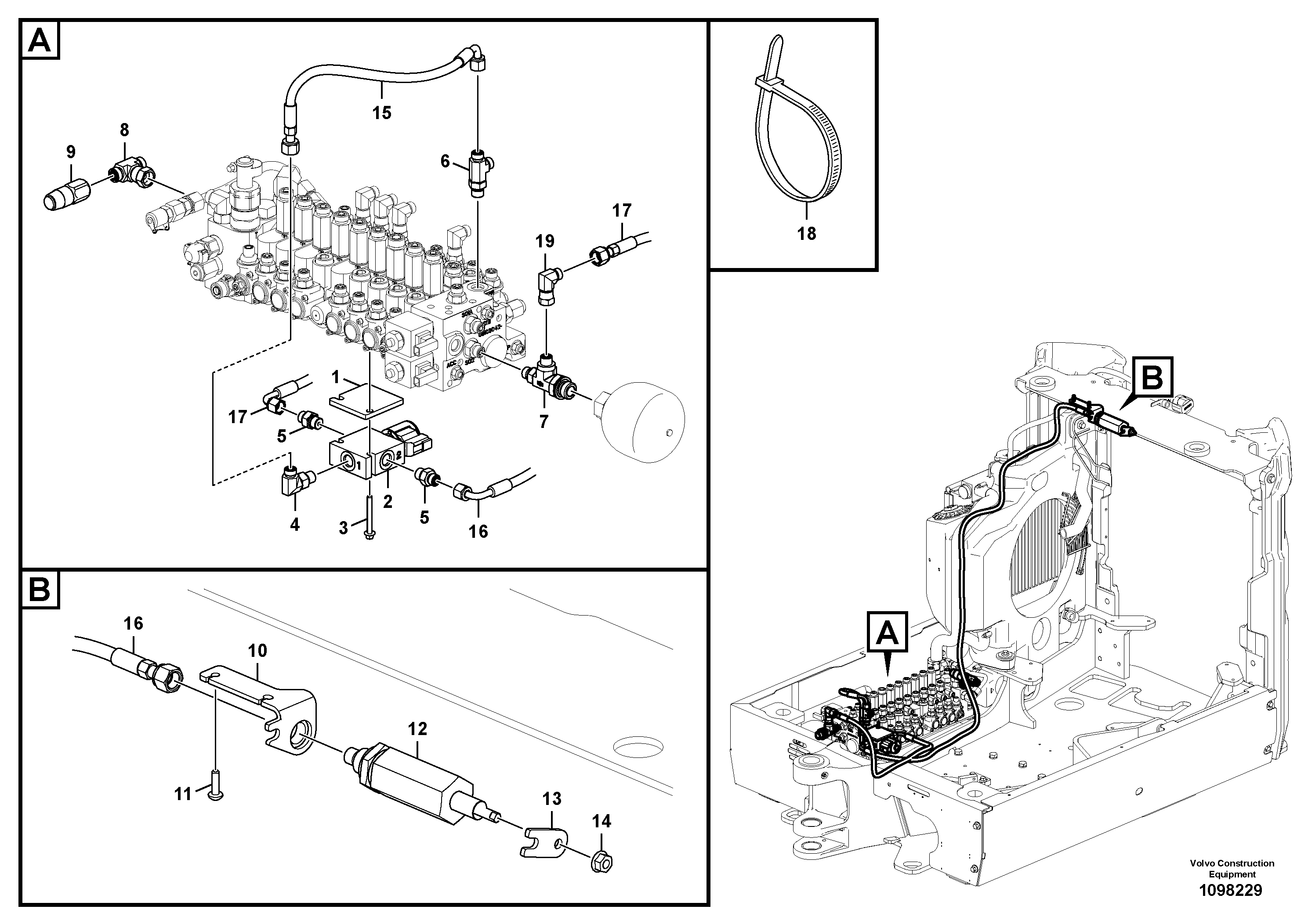 Bracket VOE16301233 VOLVO