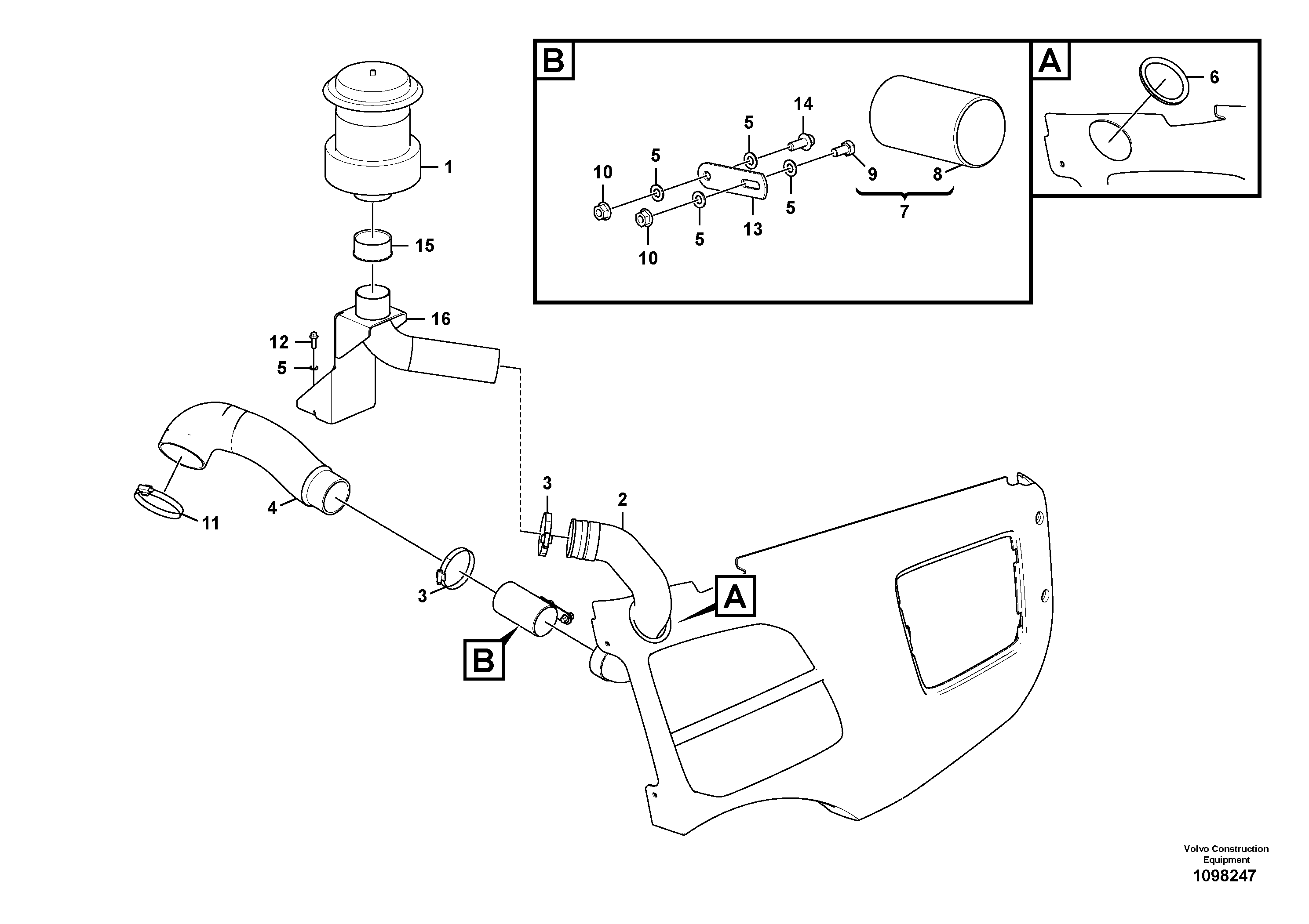 Seat frame VOE15239121 VOLVO