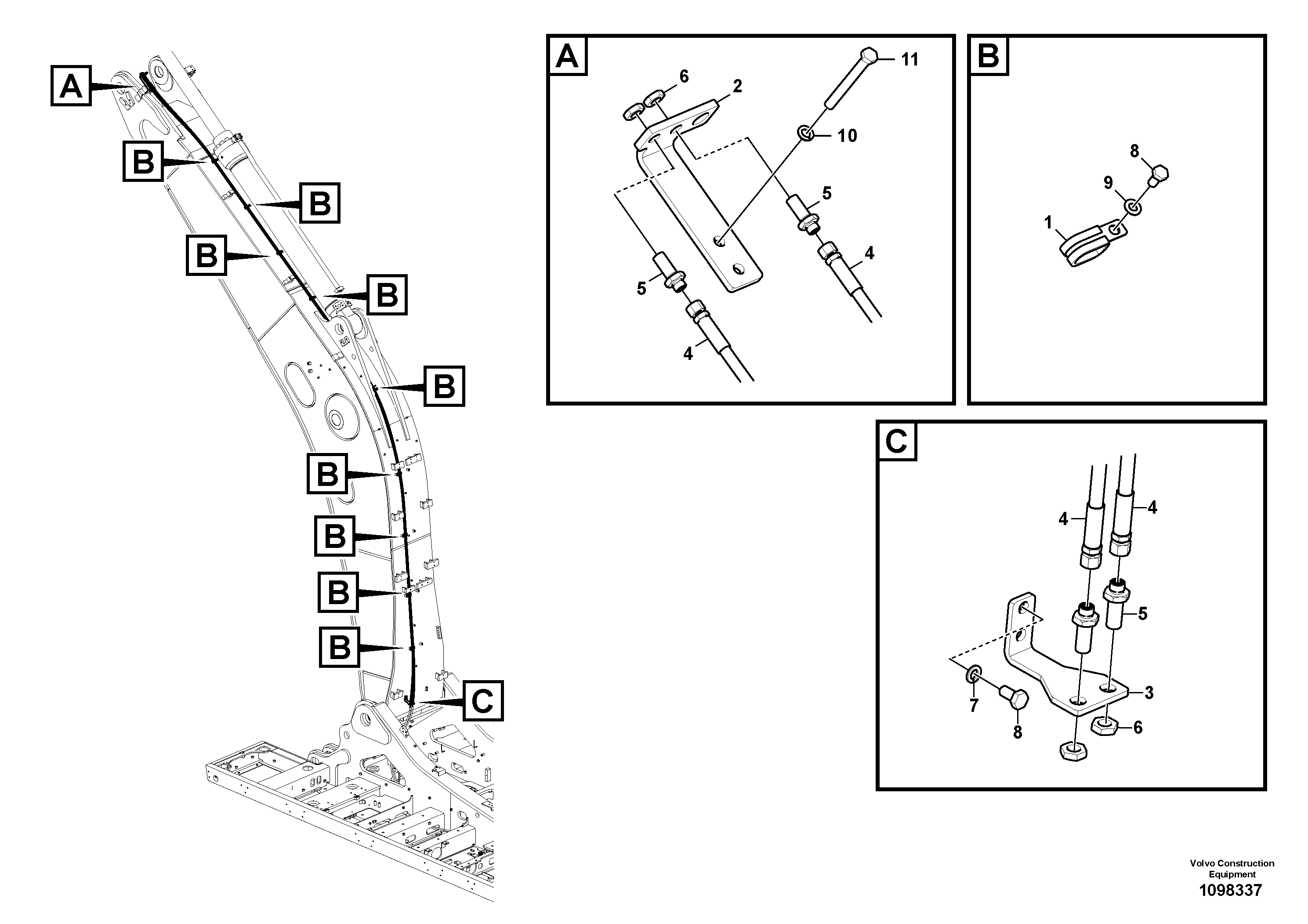 Seat frame VOE14712880 VOLVO