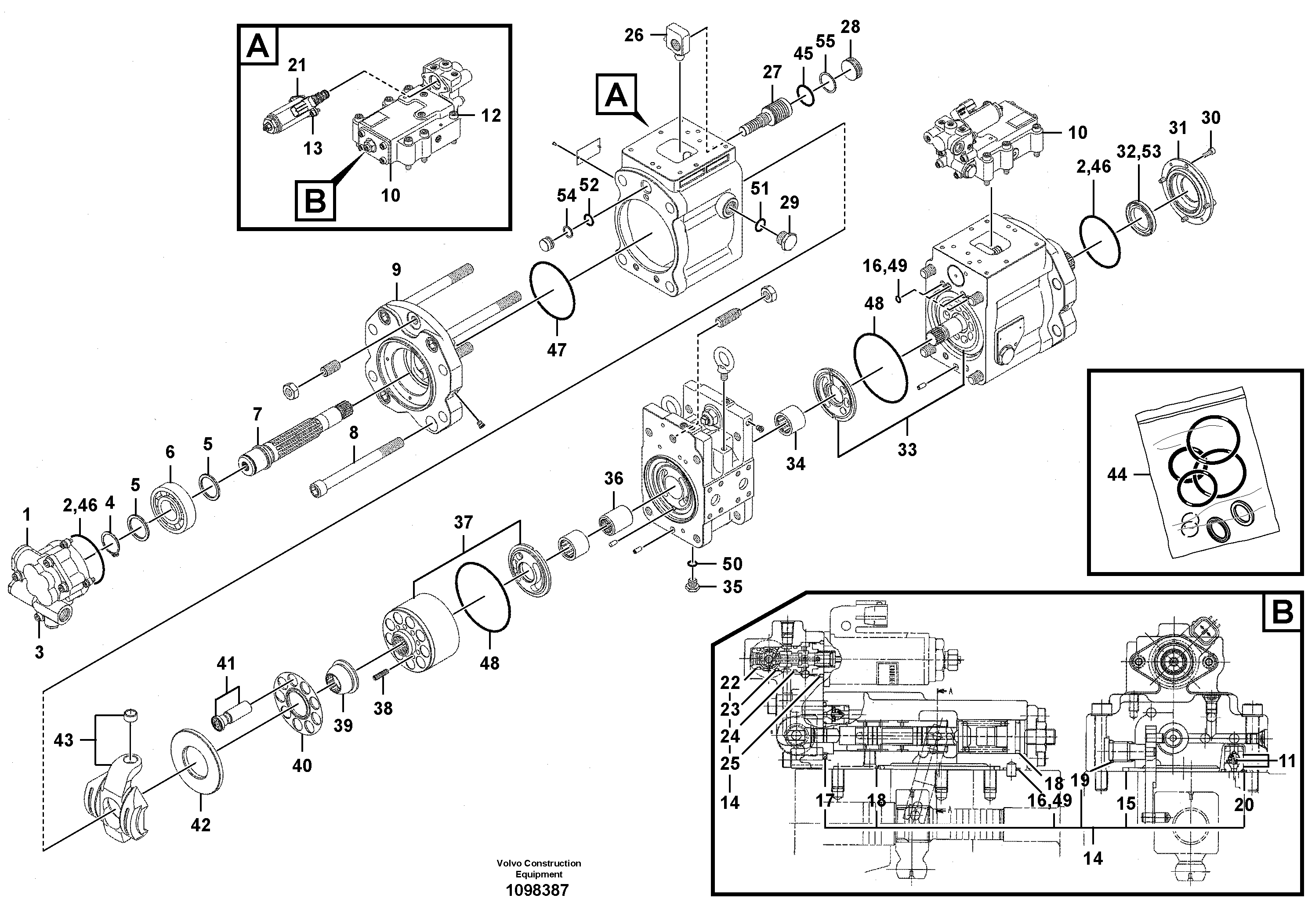 Cable harness,upper.s VOE14744847 VOLVO