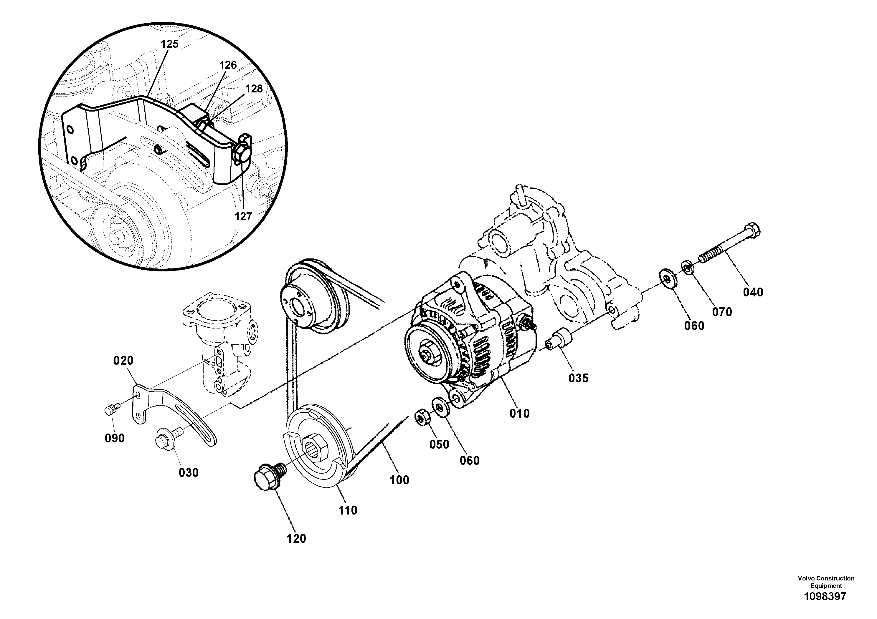 Seat frame VOE16298695 VOLVO