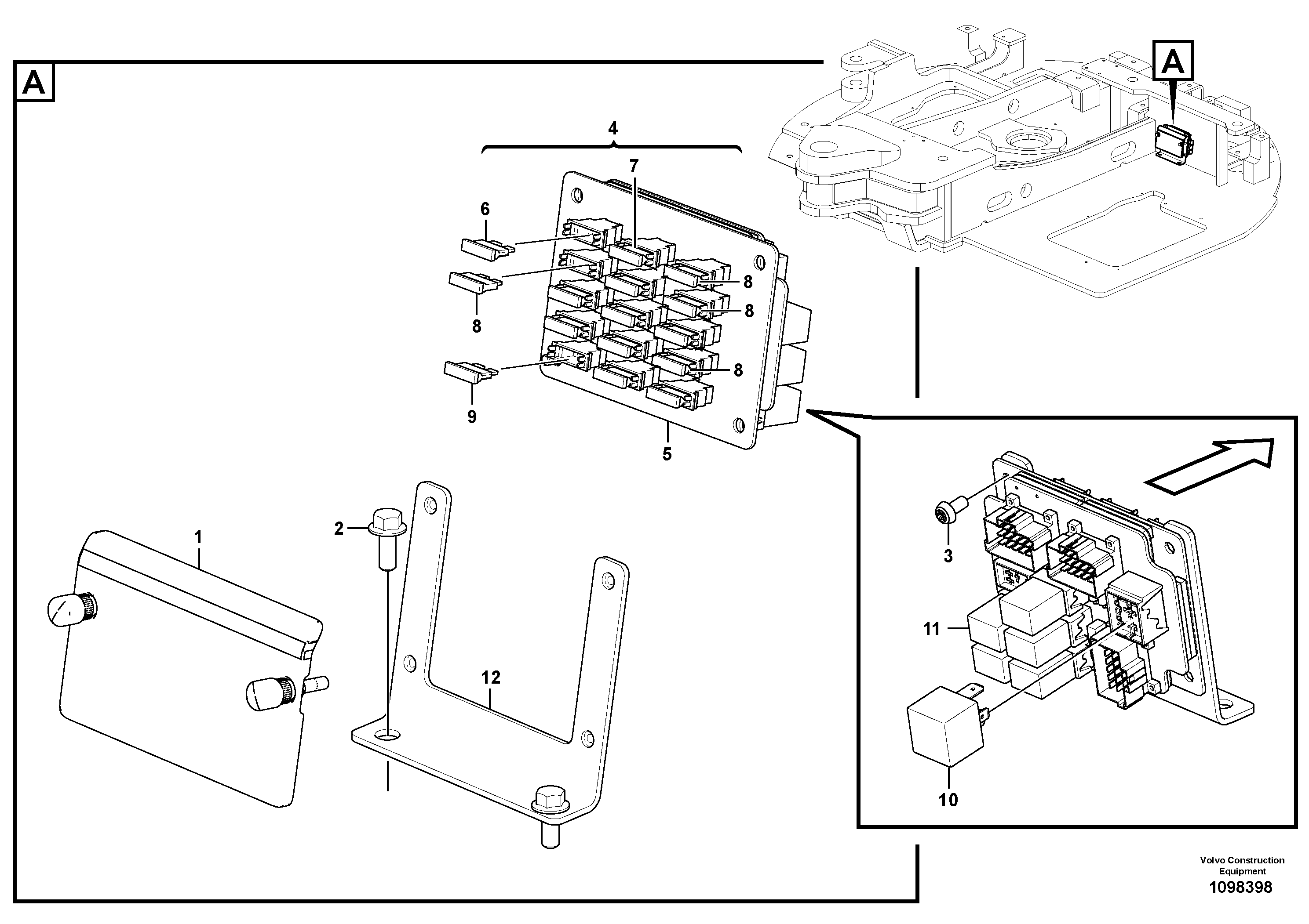 Seat frame VOE14633331 VOLVO