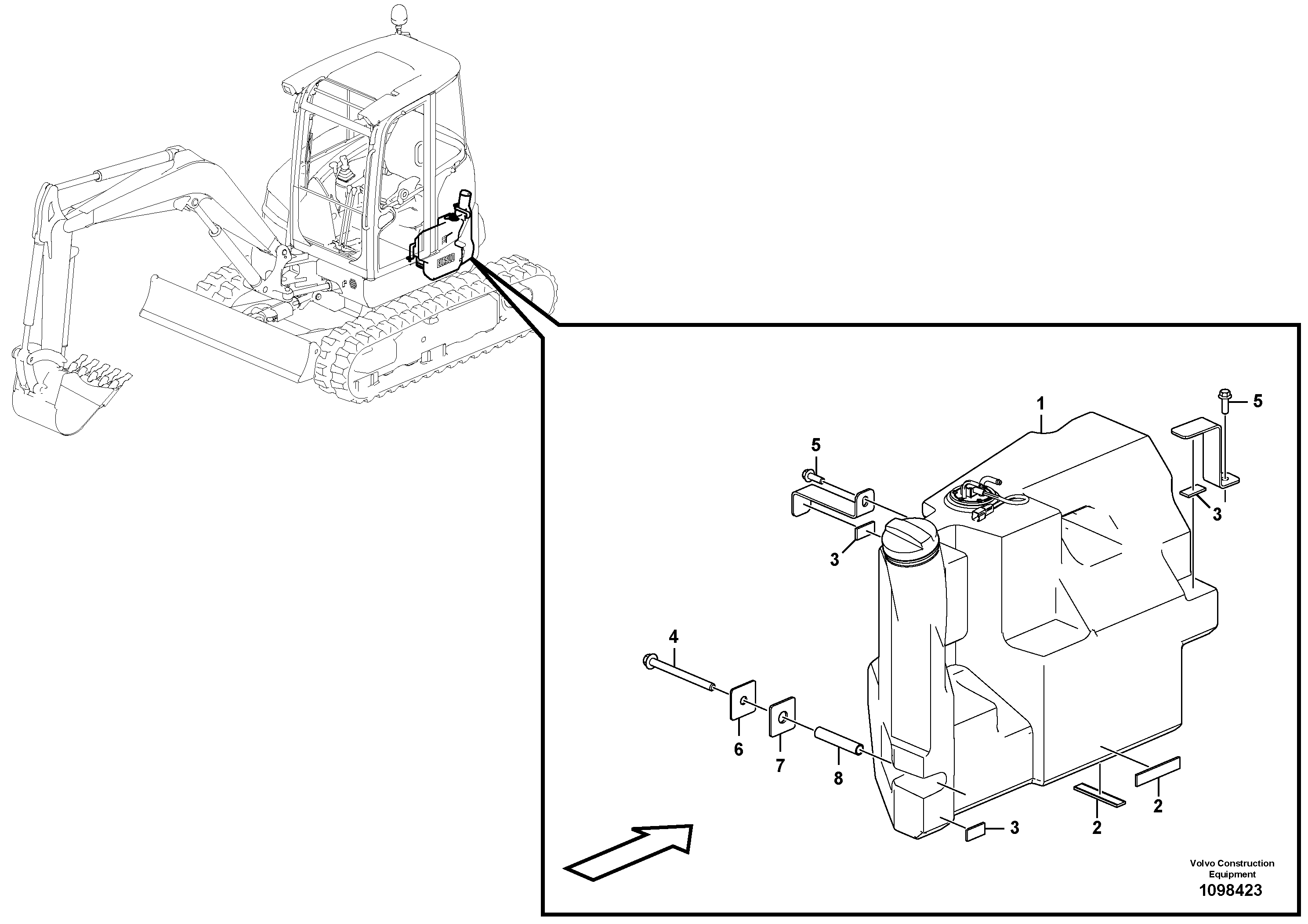 Lock Plunger VOE15671535 VOLVO