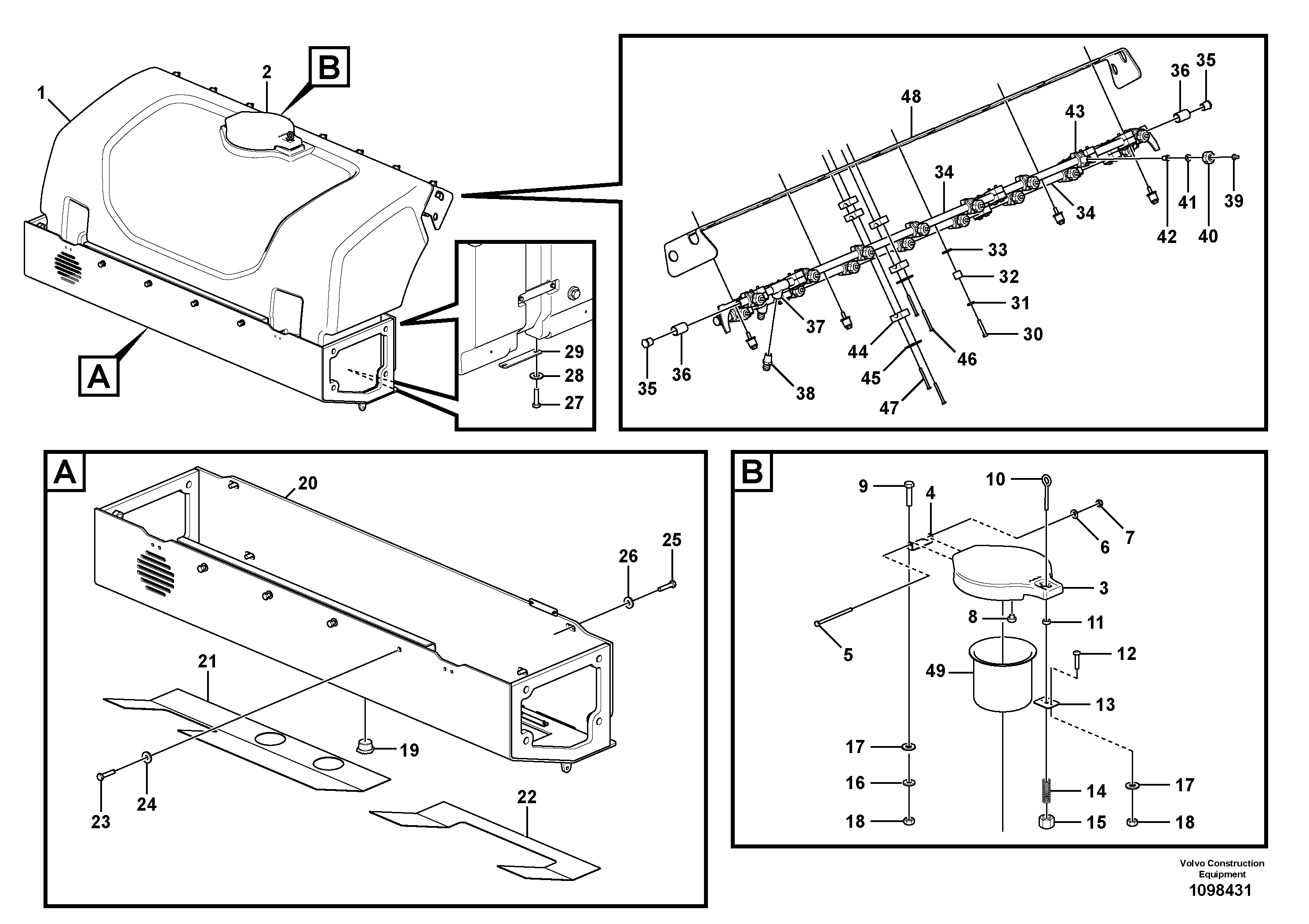 Plate - Weld work VOE12833889 VOLVO