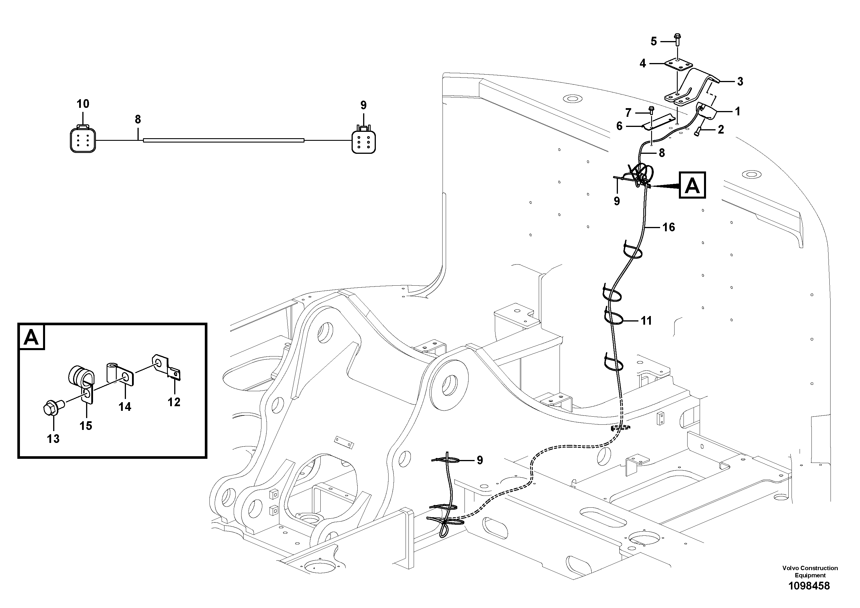 Seat frame VOE14627511 VOLVO