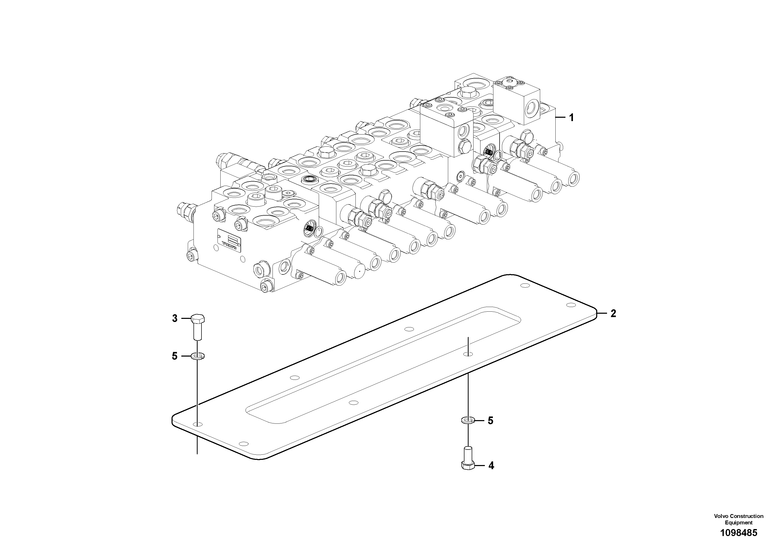 Shaft Guide VOE14745001 VOLVO