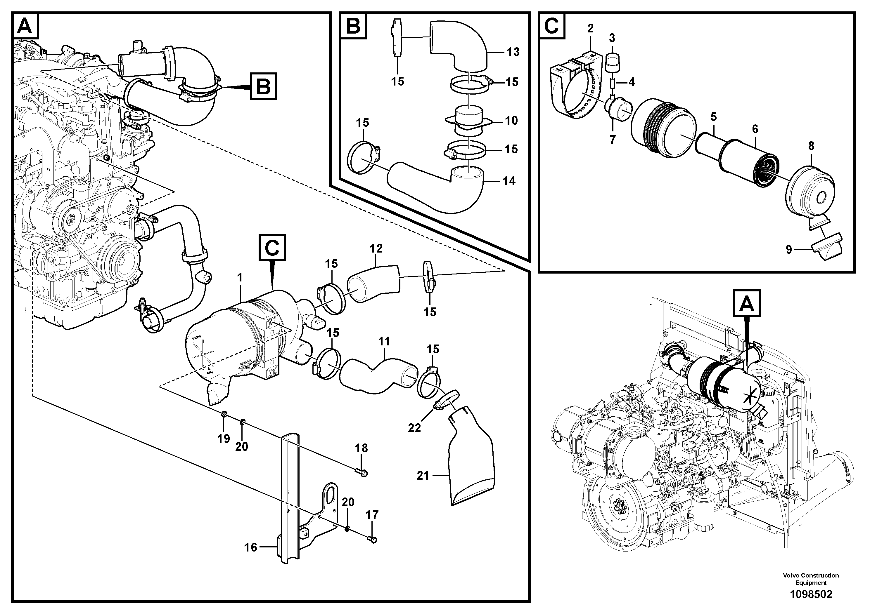 Seat frame VOE14567749 VOLVO