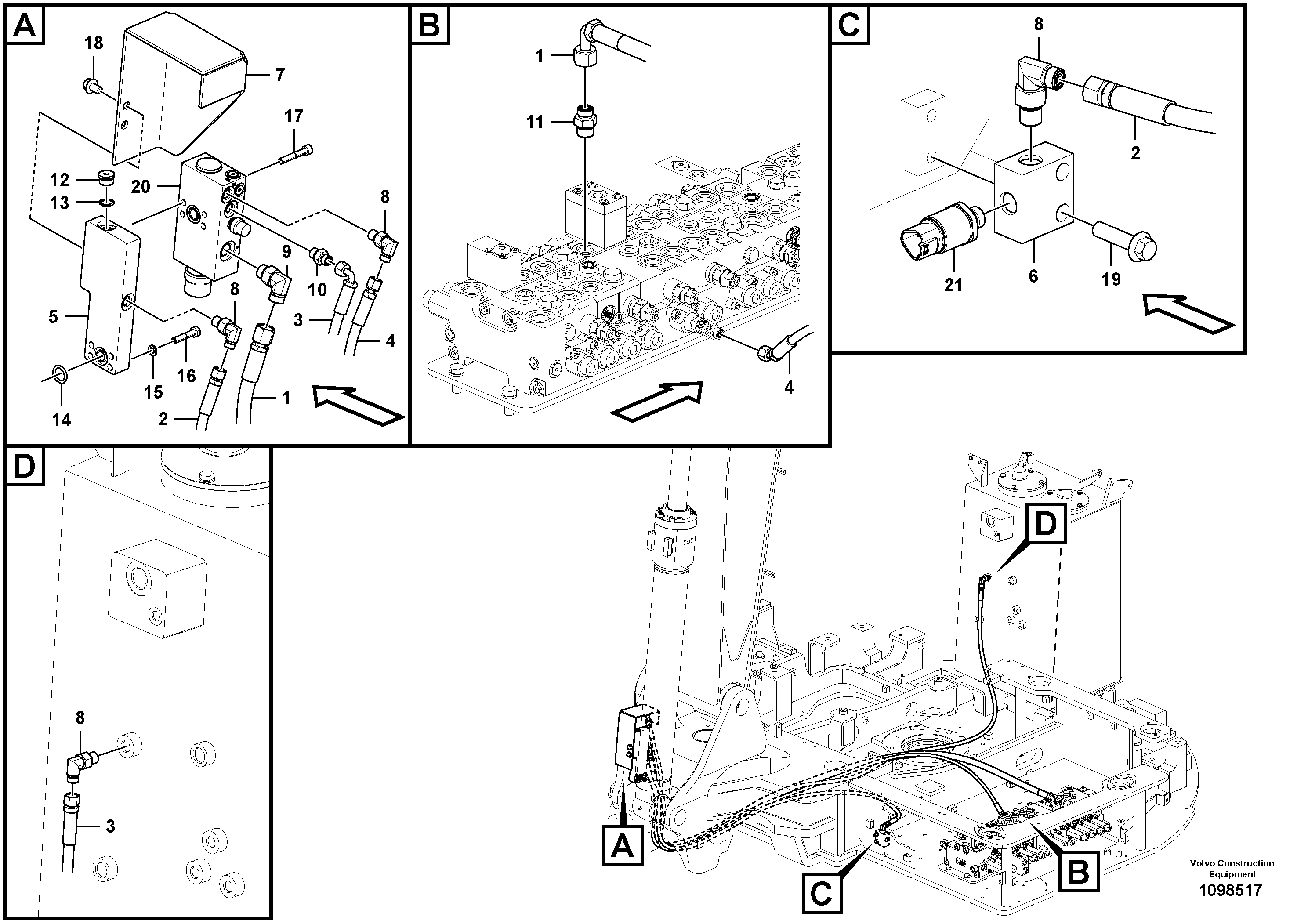 Timing gear casing VOE14736309 VOLVO