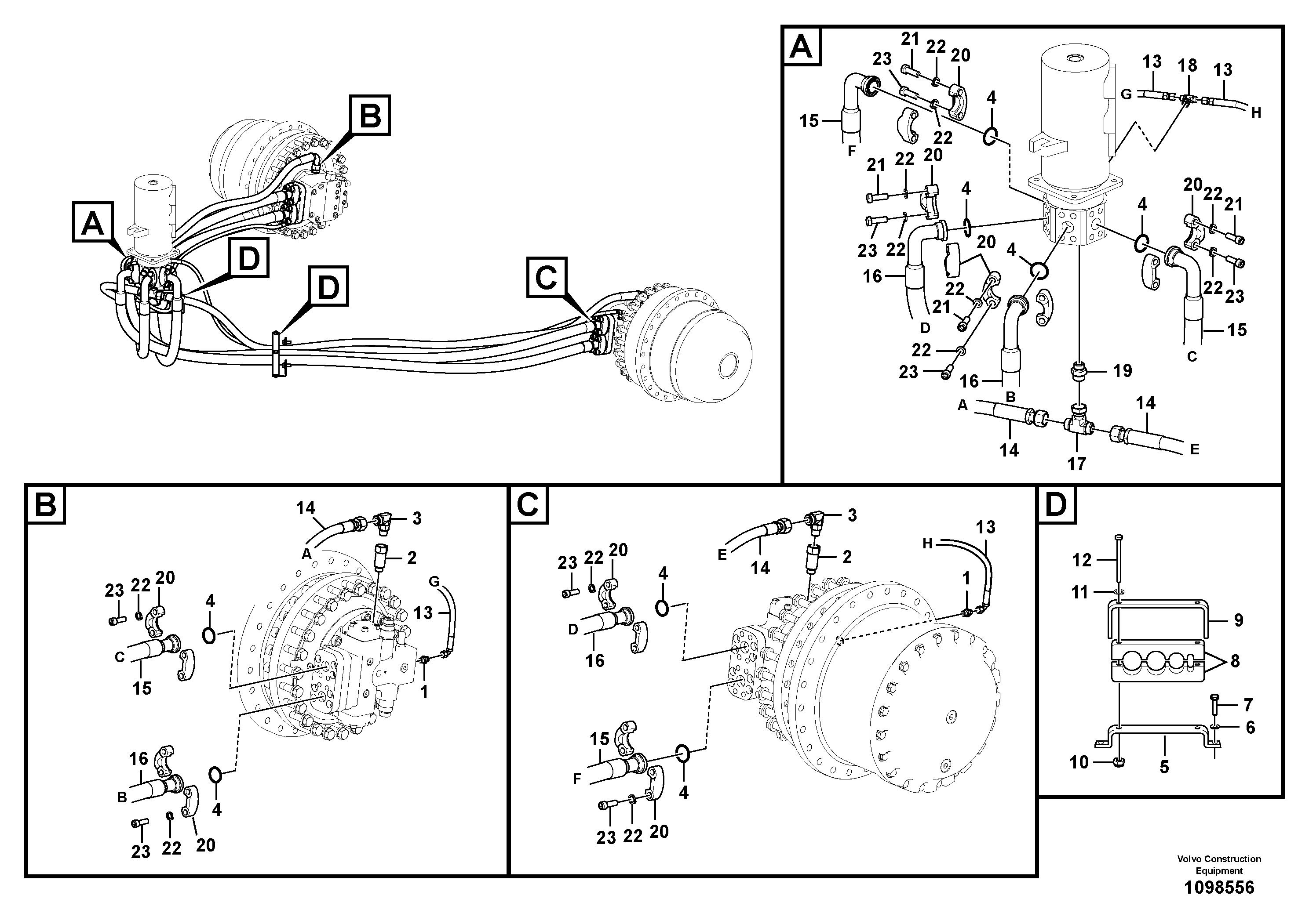 Hose assembly VOE14742872 VOLVO