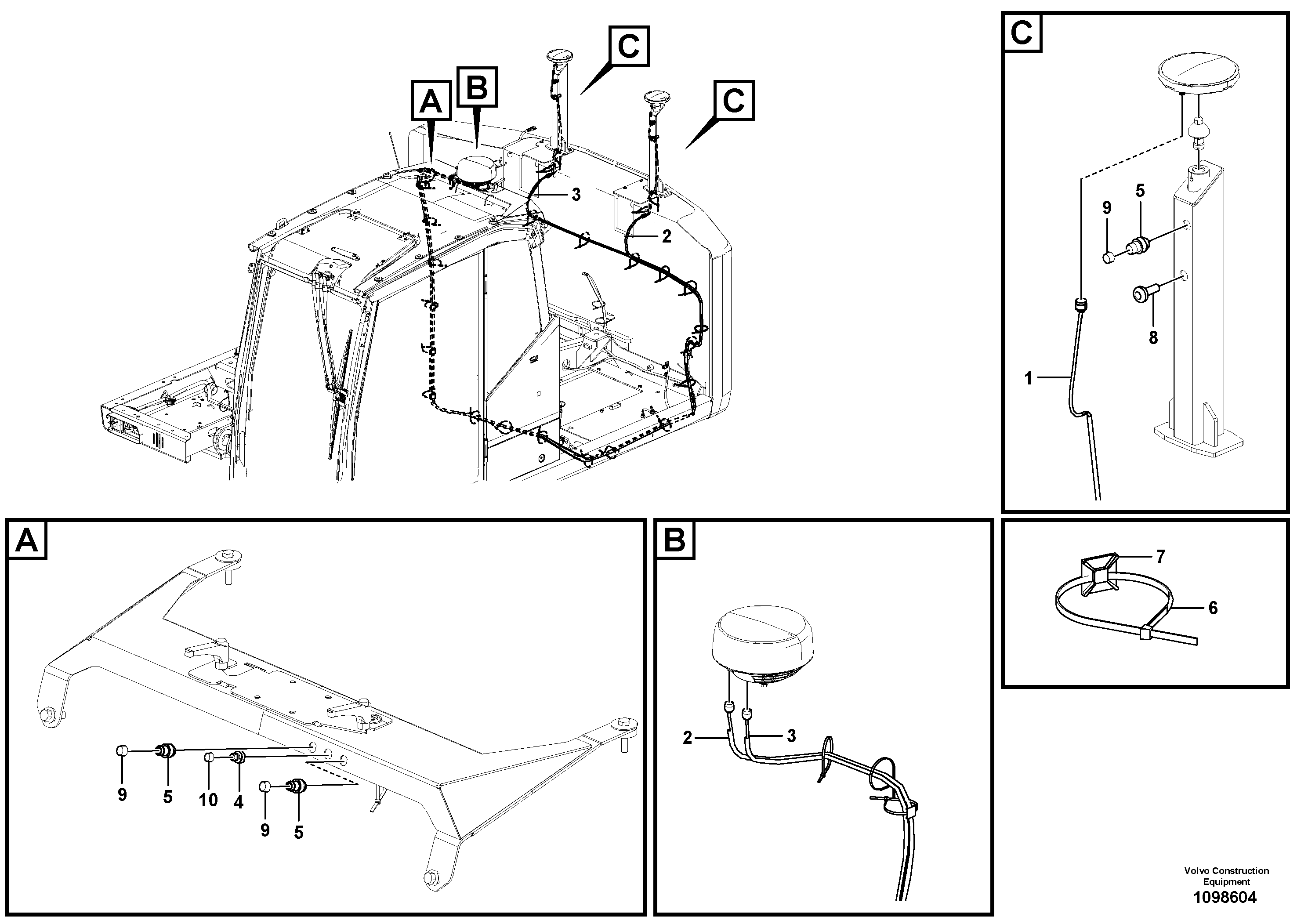 Radio Support VOE14714090 VOLVO