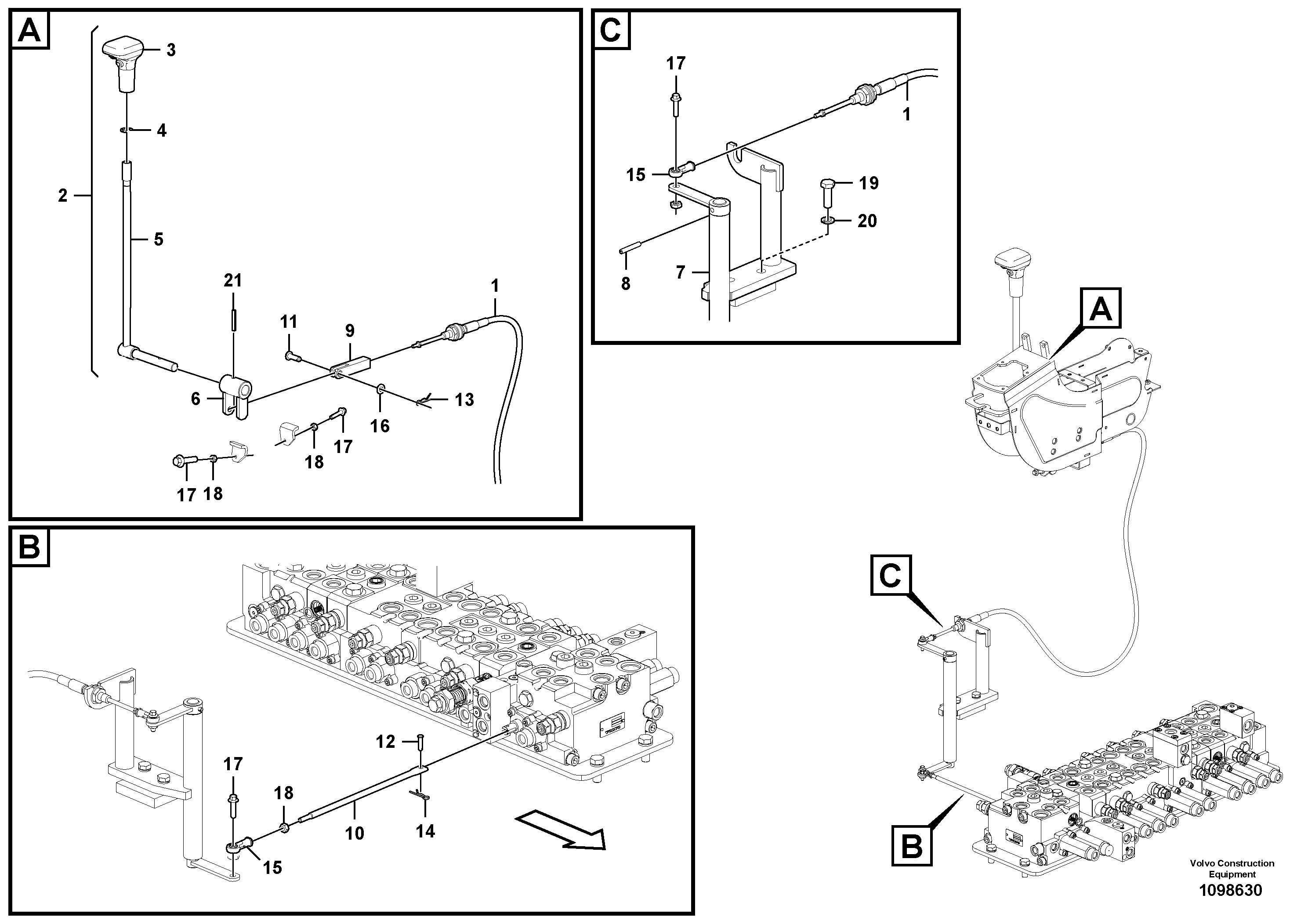 Control panel VOE14732114 VOLVO