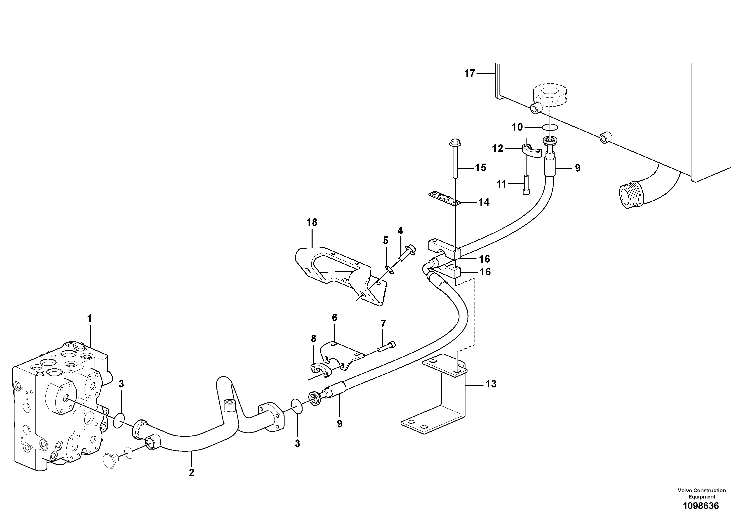 Seat frame VOE17457573 VOLVO