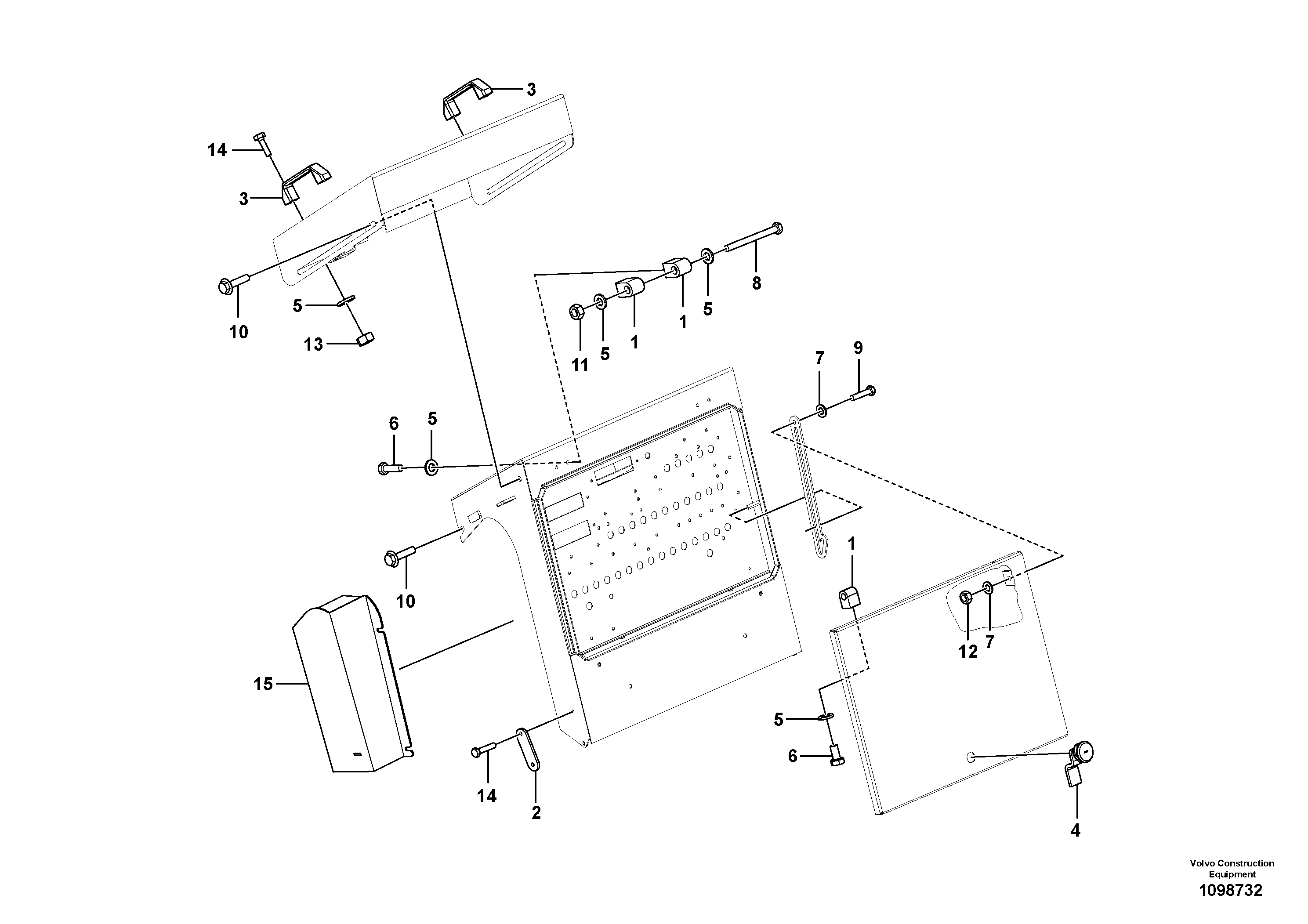 Seat frame VOE12831275 VOLVO