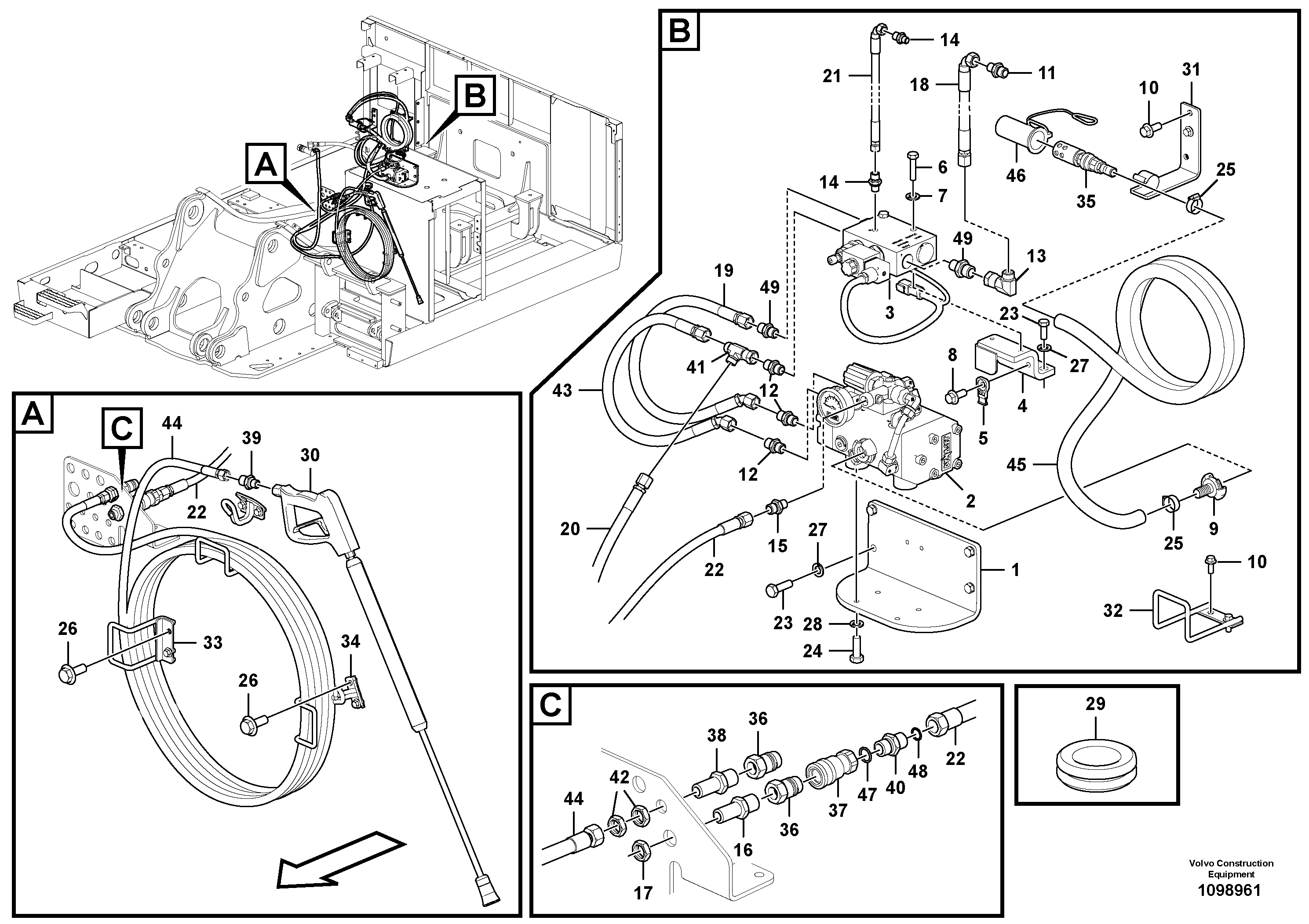 Seat frame VOE14733669 VOLVO