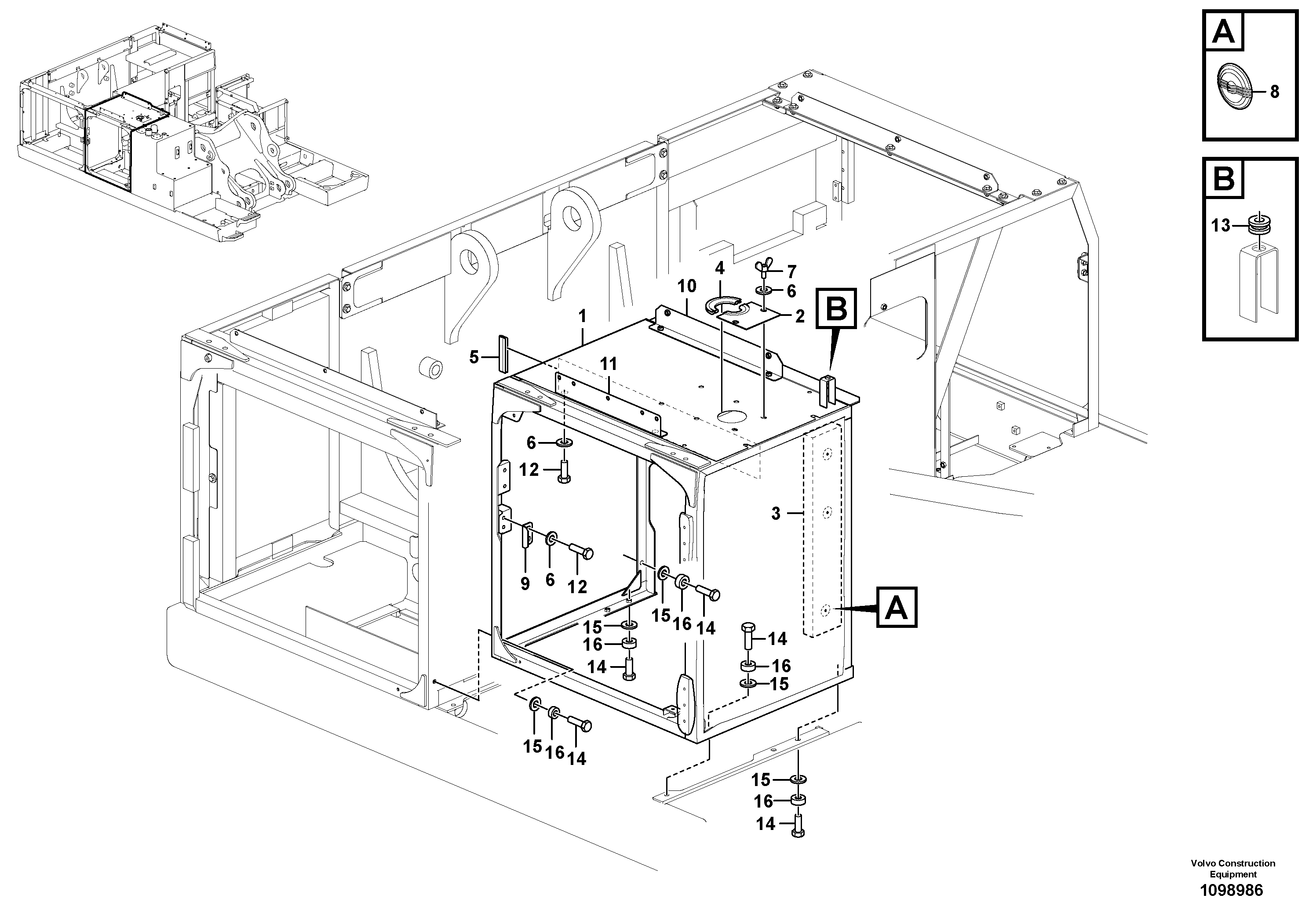 Rec.housing VOE14715058 VOLVO