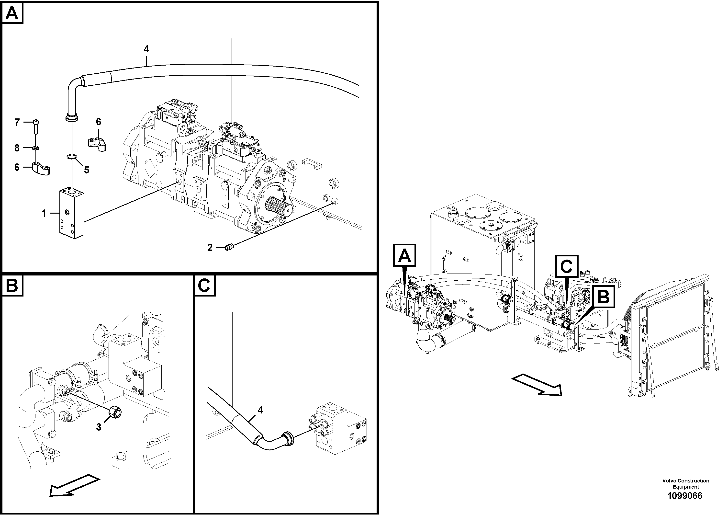 Timing gear casing VOE14736014 VOLVO