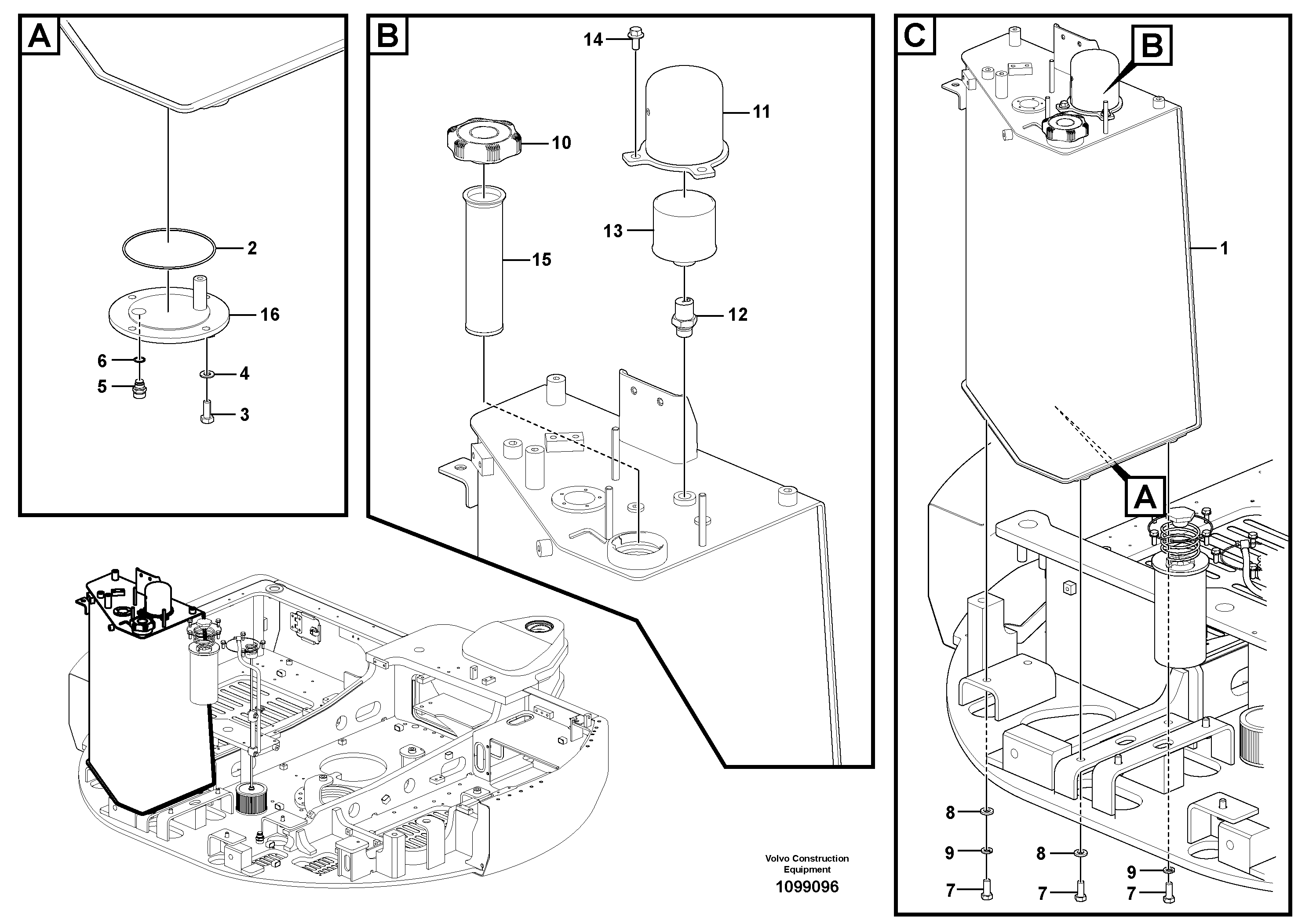 Frame, Lh VOE14662935 VOLVO