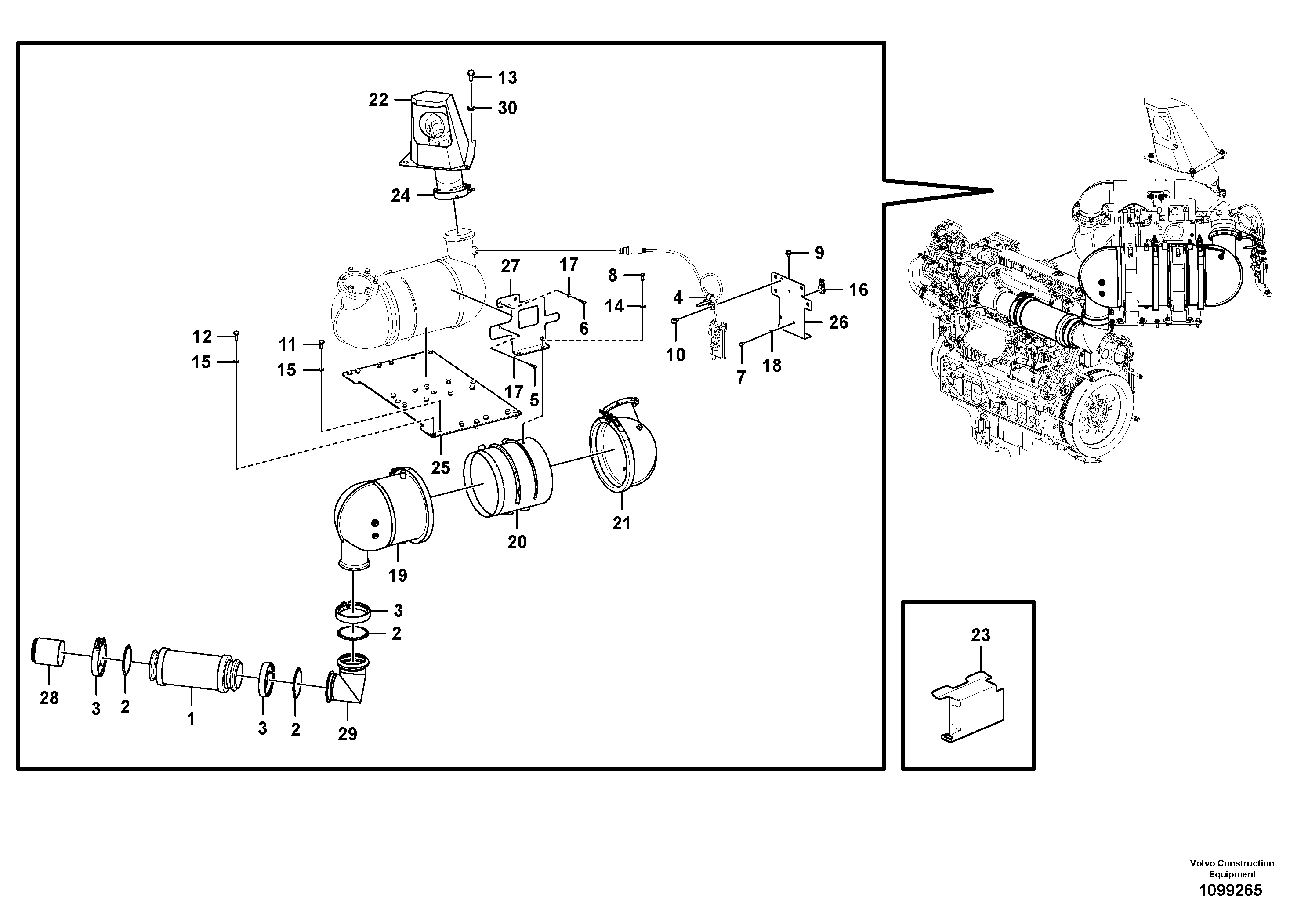 Seat frame VOE14690806 VOLVO