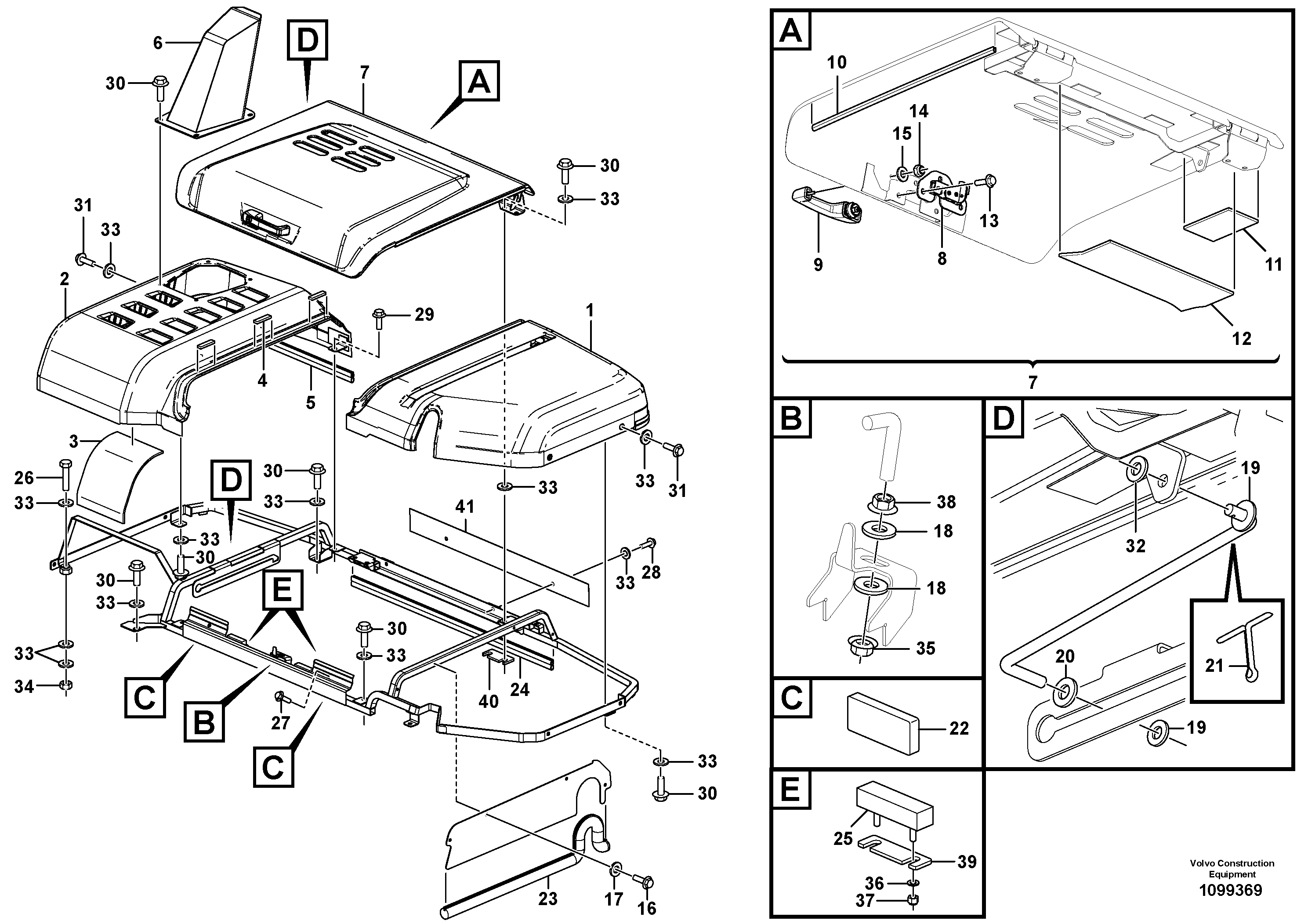 Cabin roof RM/VOE14626493 VOLVO