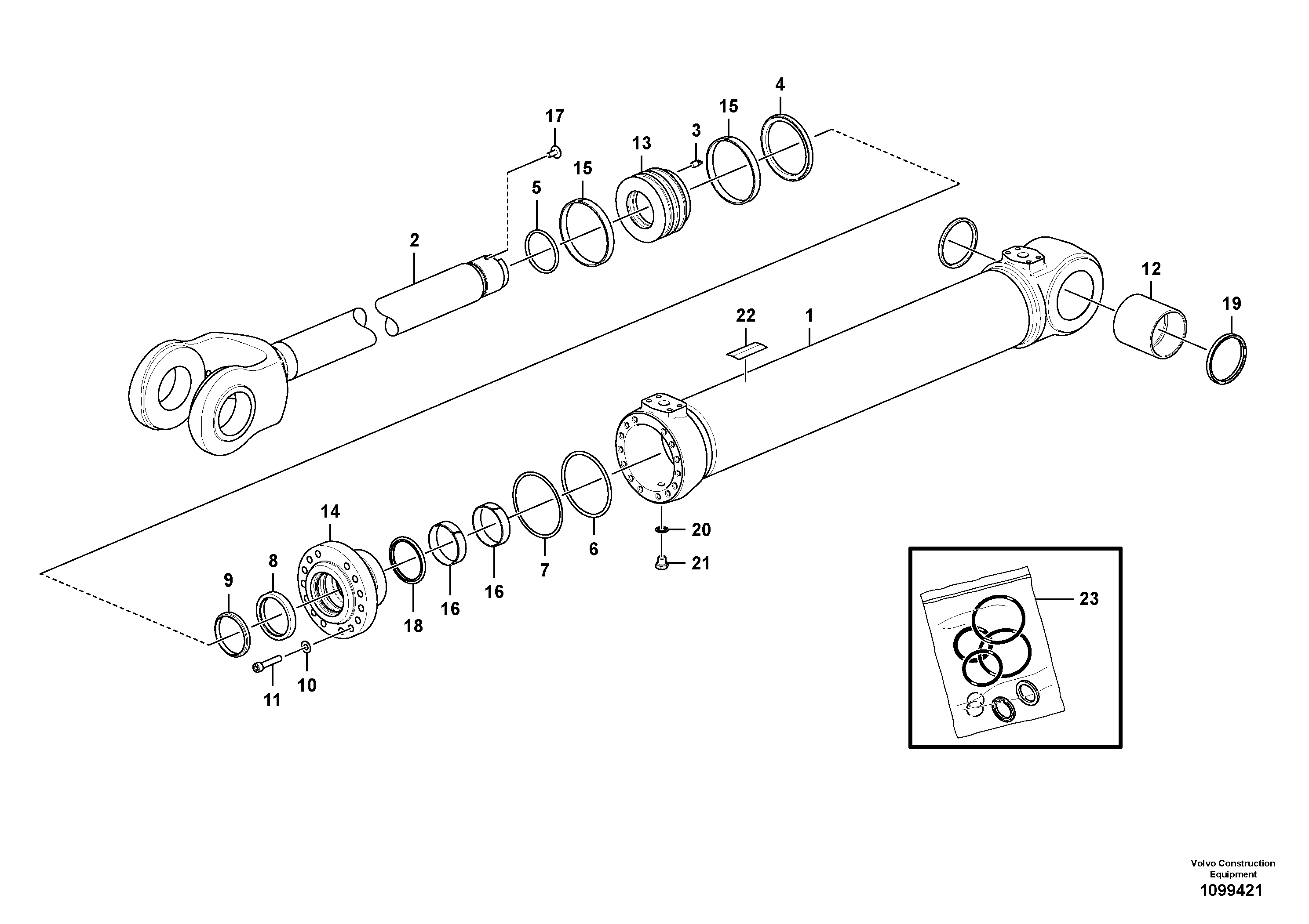 Crankshaft Seal VOE17428171 VOLVO
