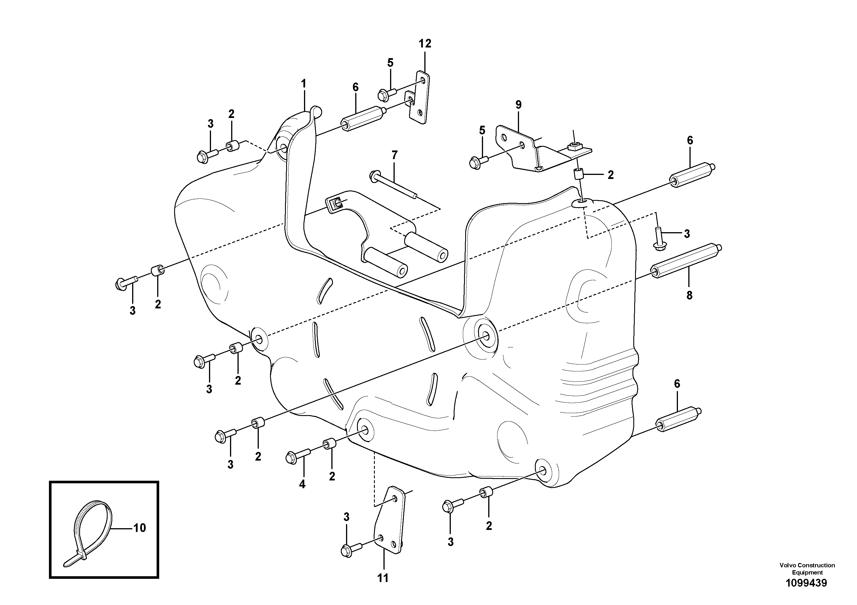 Seat frame VOE16803081 VOLVO