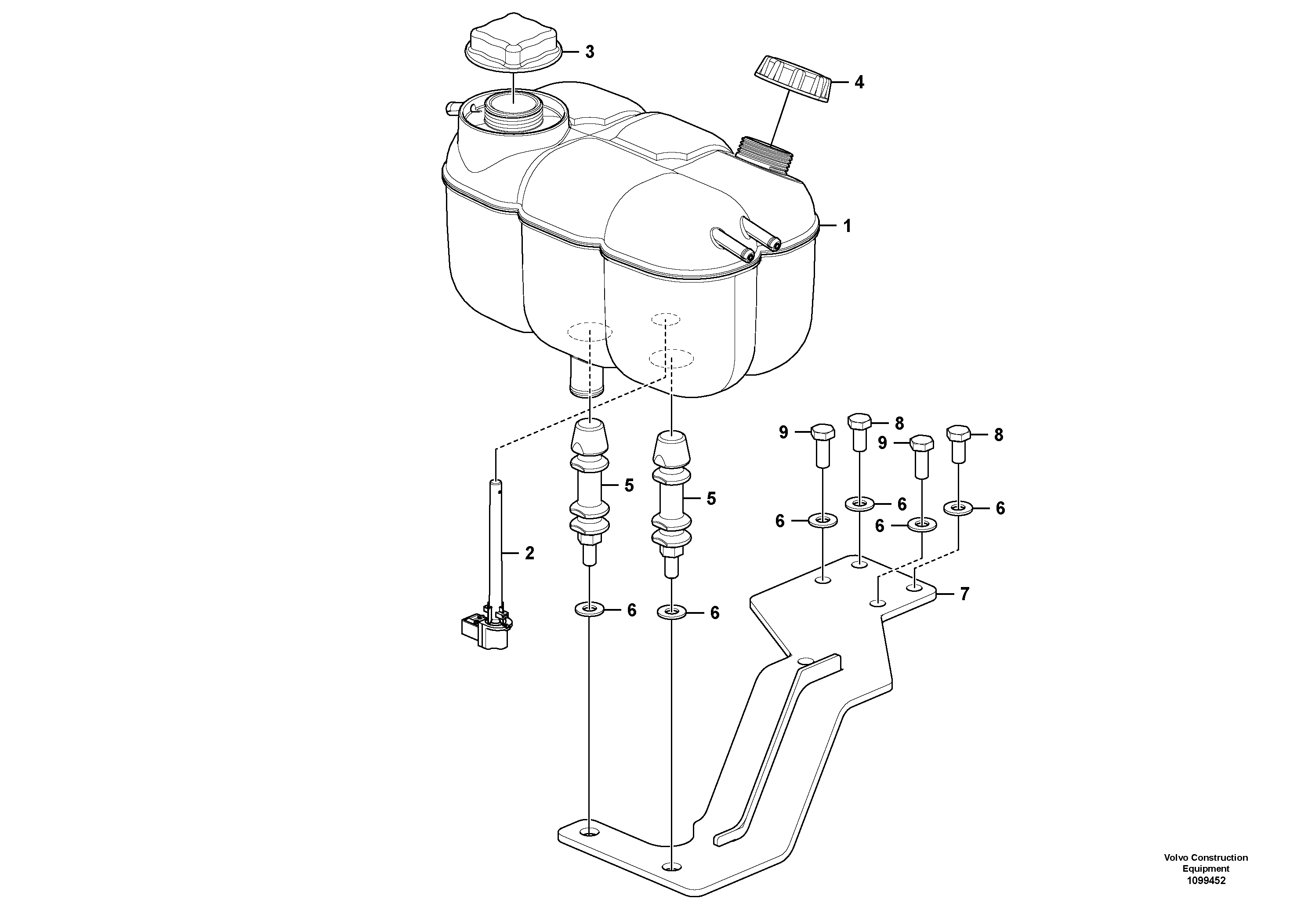 Seat frame RM/VOE14691067 VOLVO