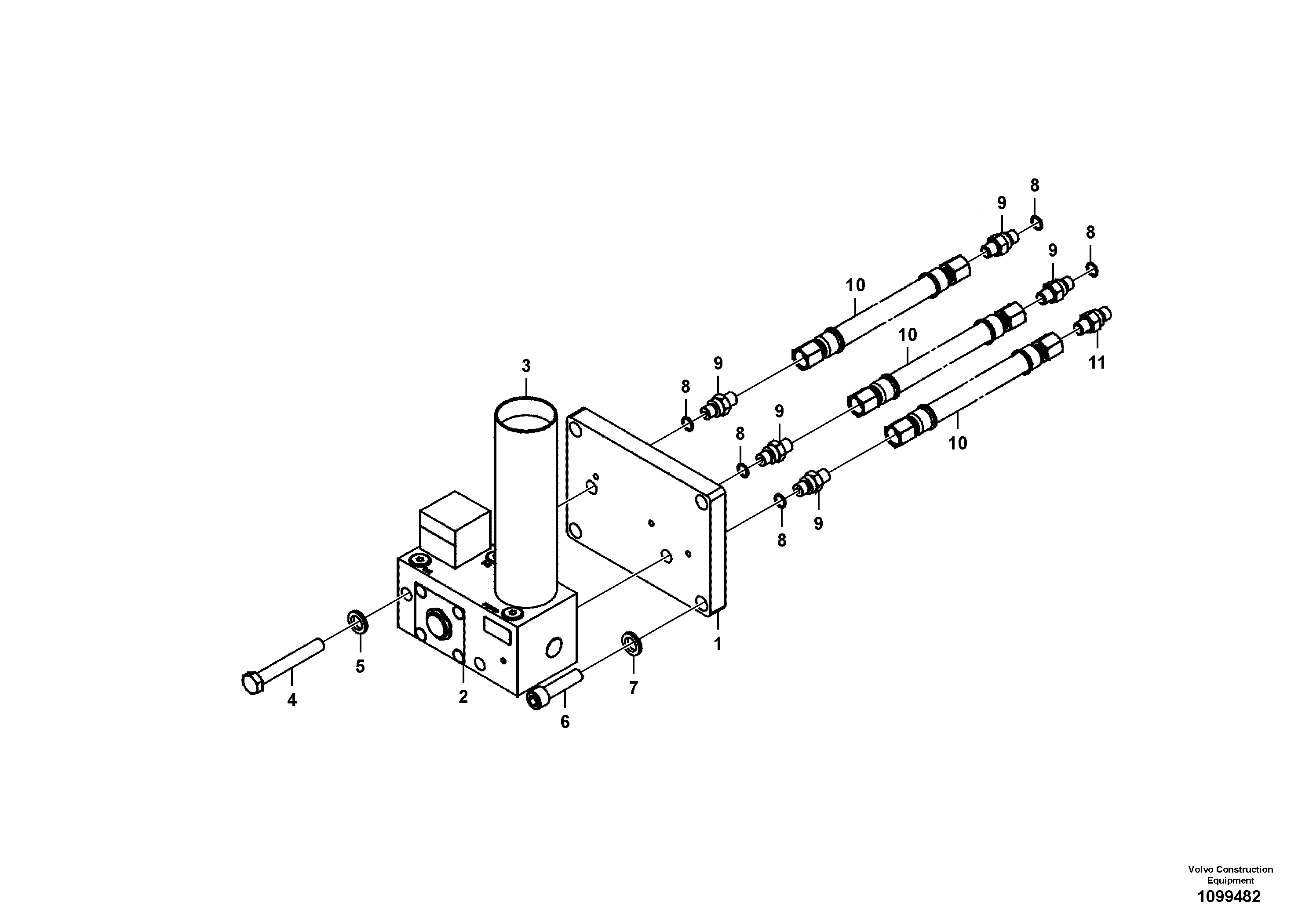 Captive Nut VOE14748396 VOLVO