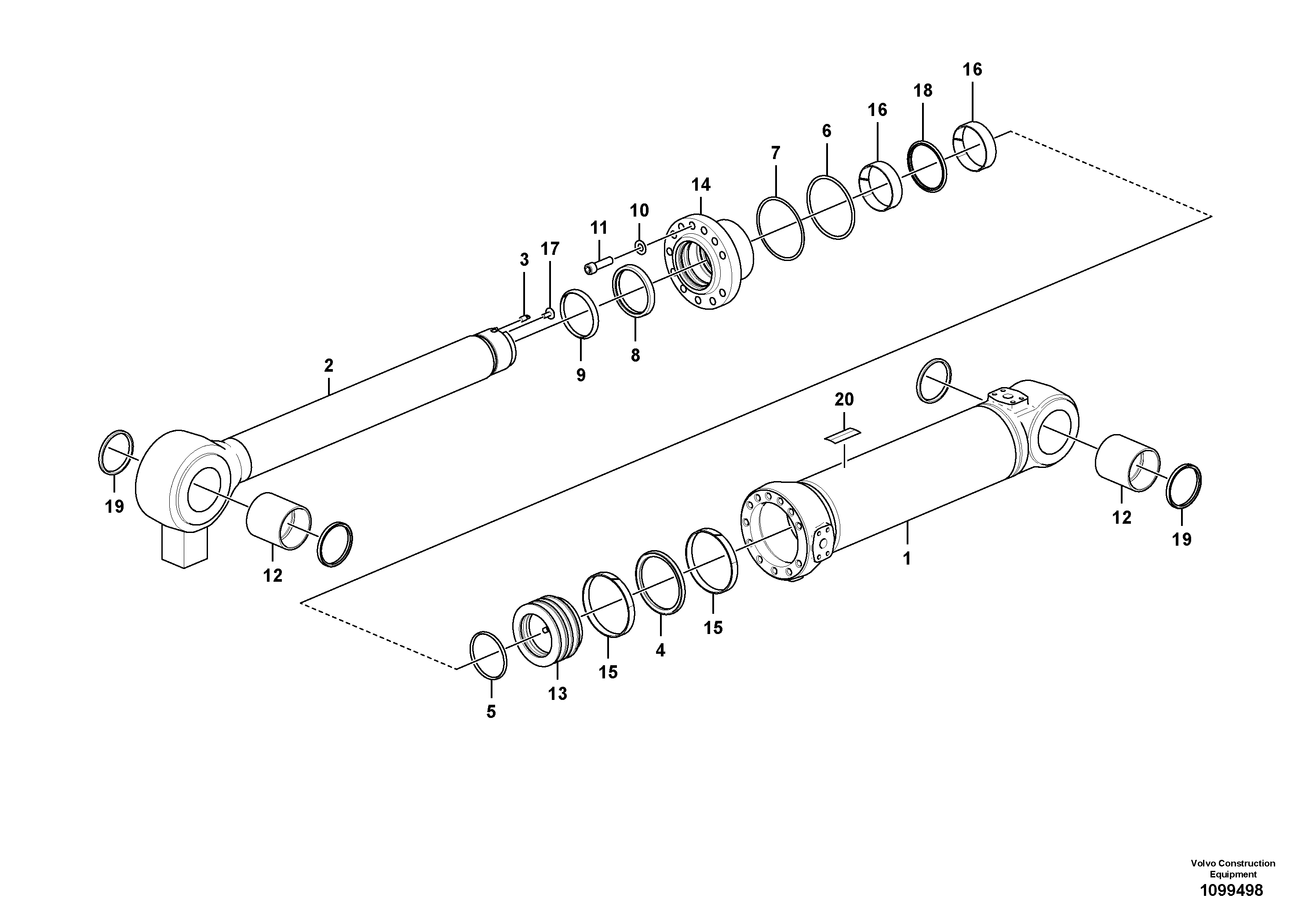 Safety Bolt VOE17428205 VOLVO