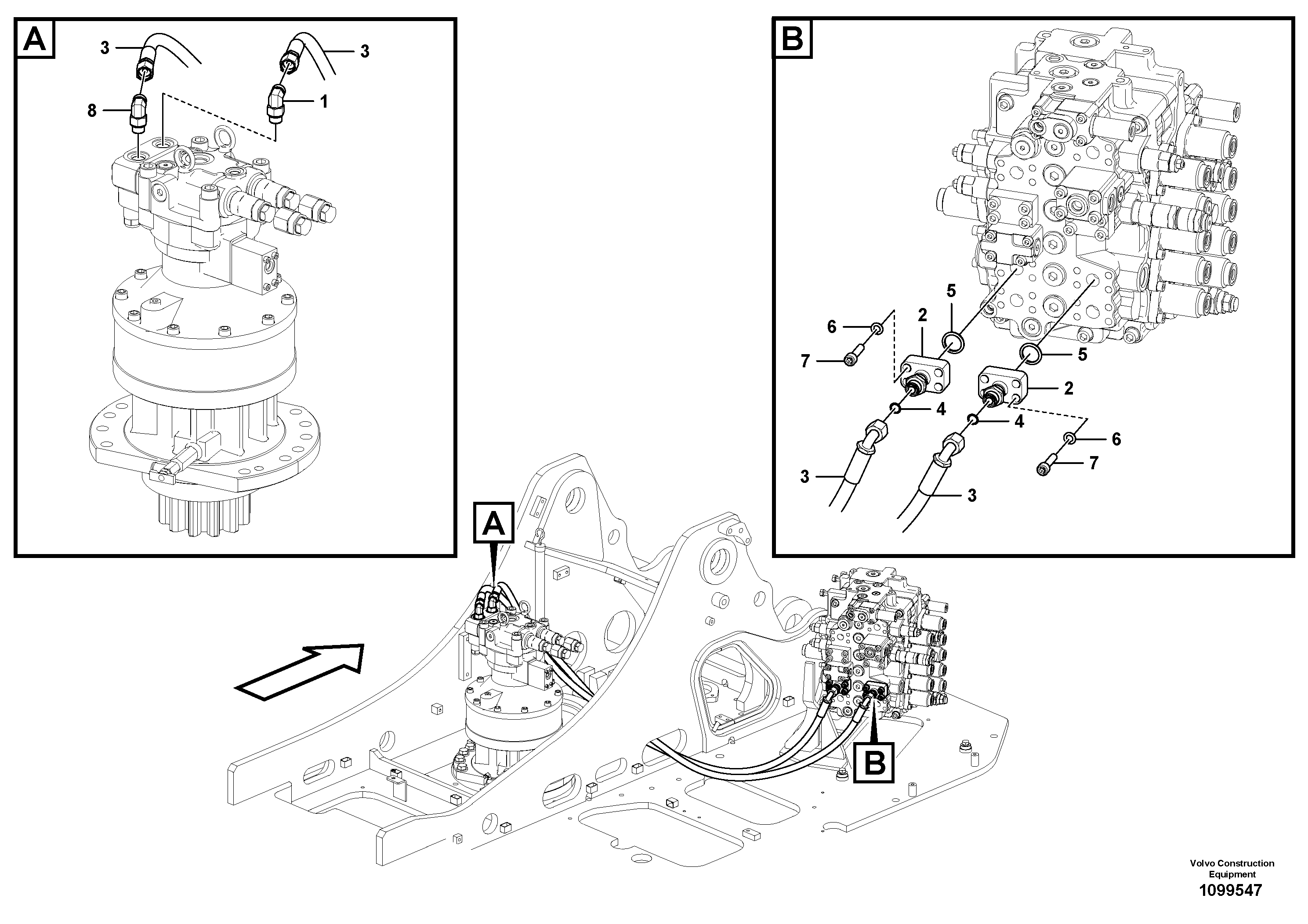 Timing gear casing VOE15800354 VOLVO