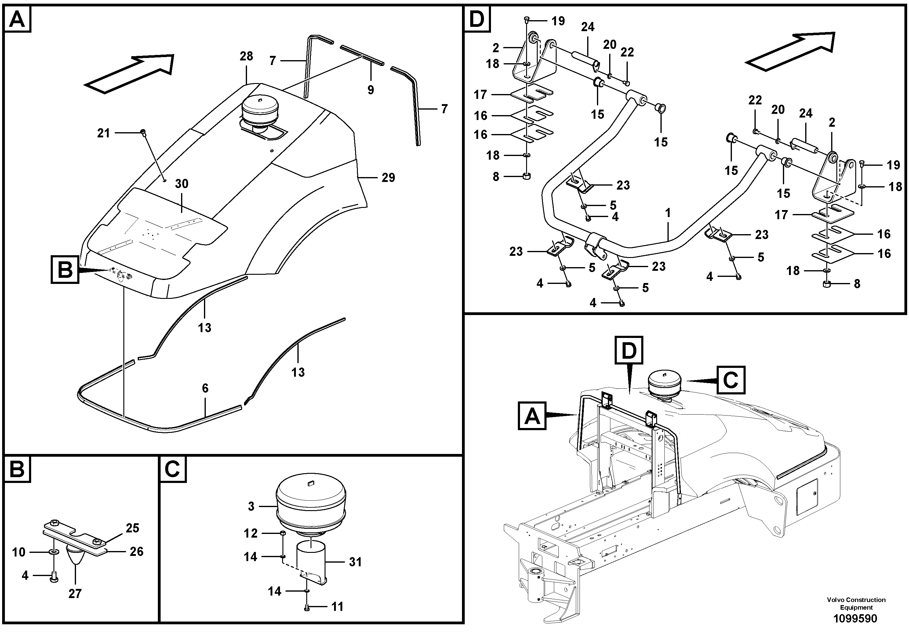 Lifting Bracket VOE12837467 VOLVO