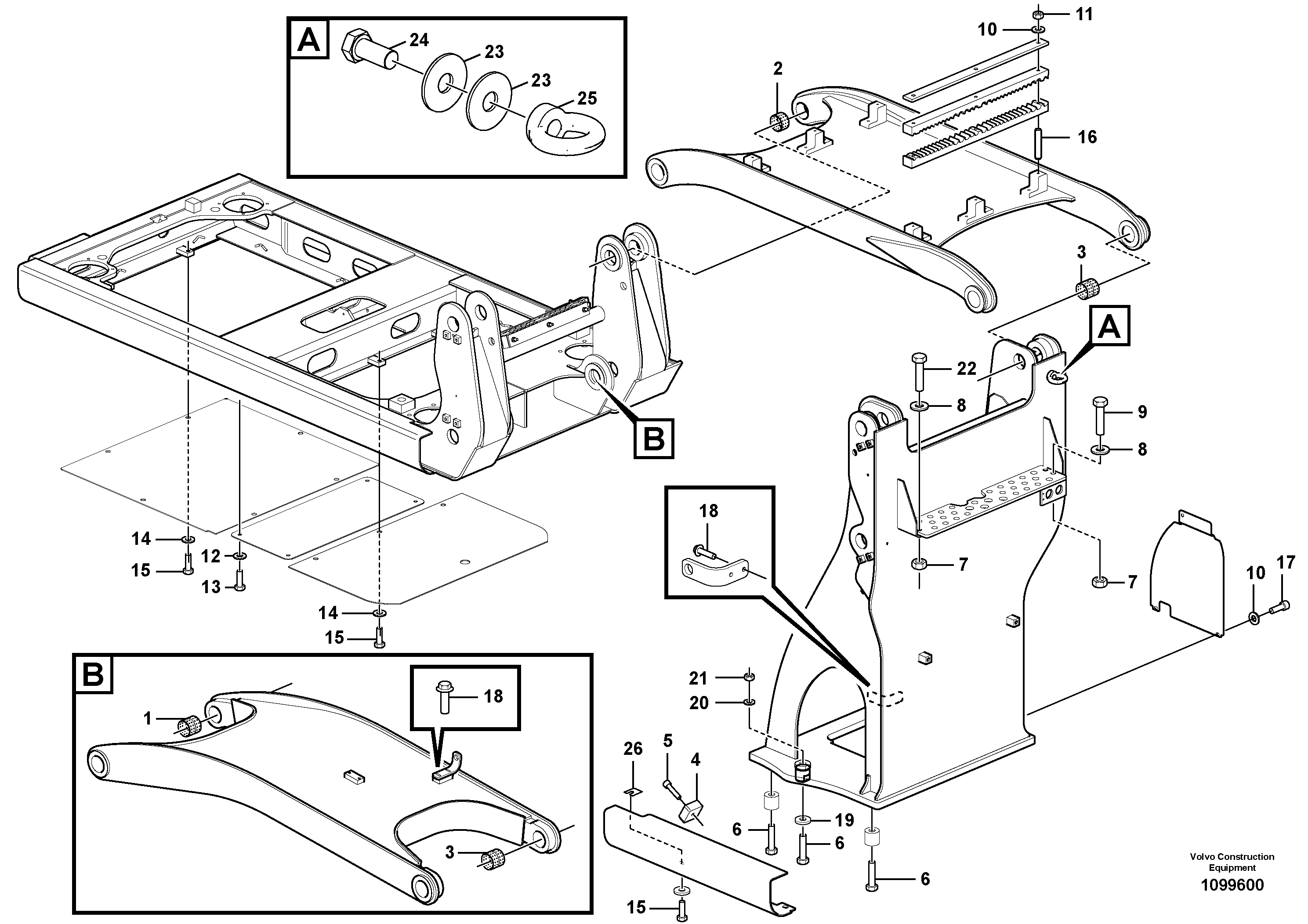 Tilt bearing VOE60112200 VOLVO
