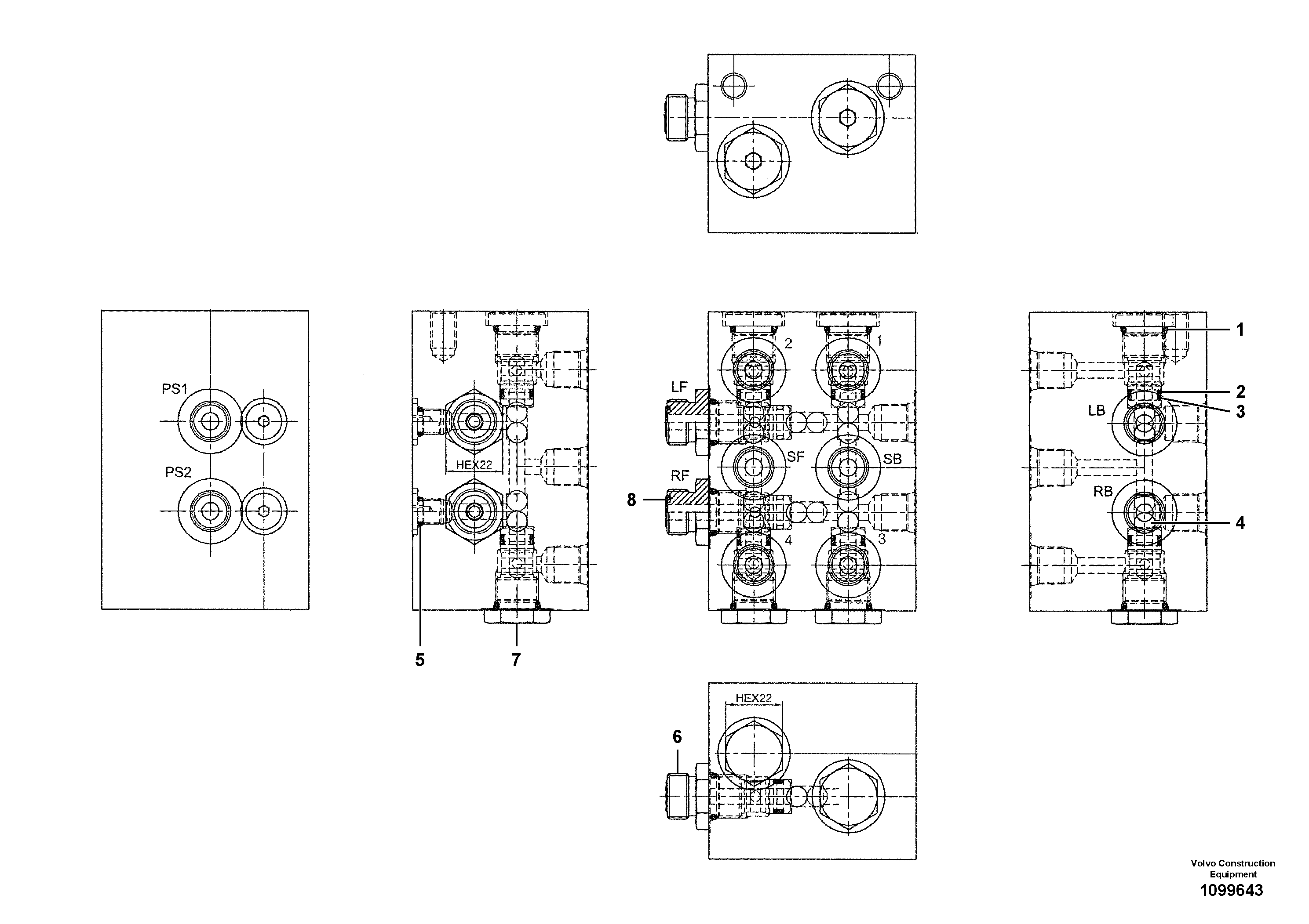 Crawler unit RM/VOE14747802 VOLVO