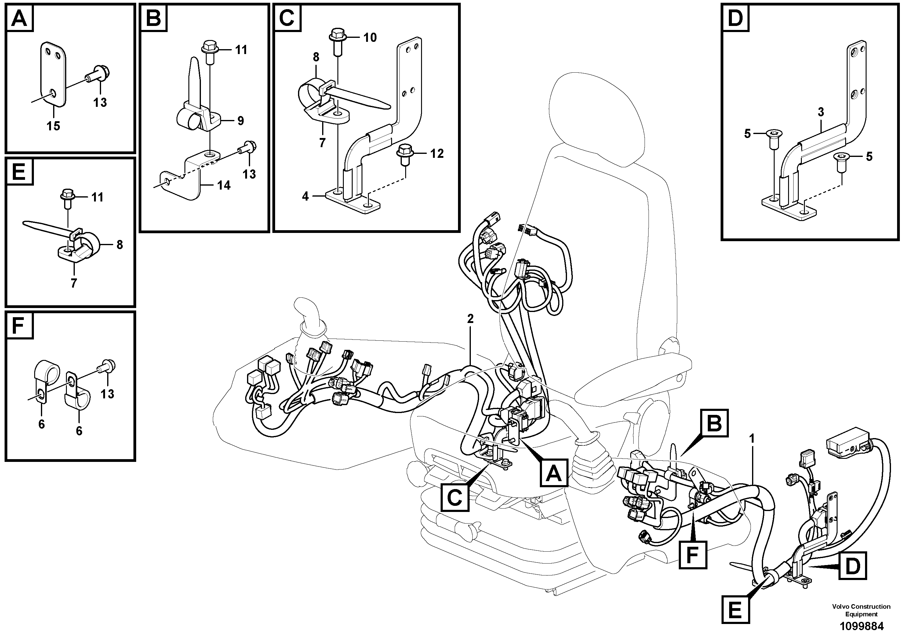 Seat frame VOE14742364 VOLVO