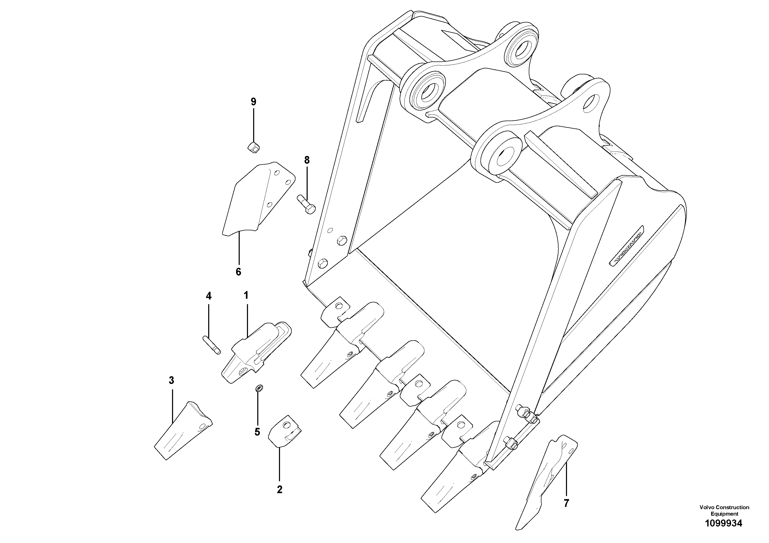 Wire, Wiper front VOE14680533 VOLVO