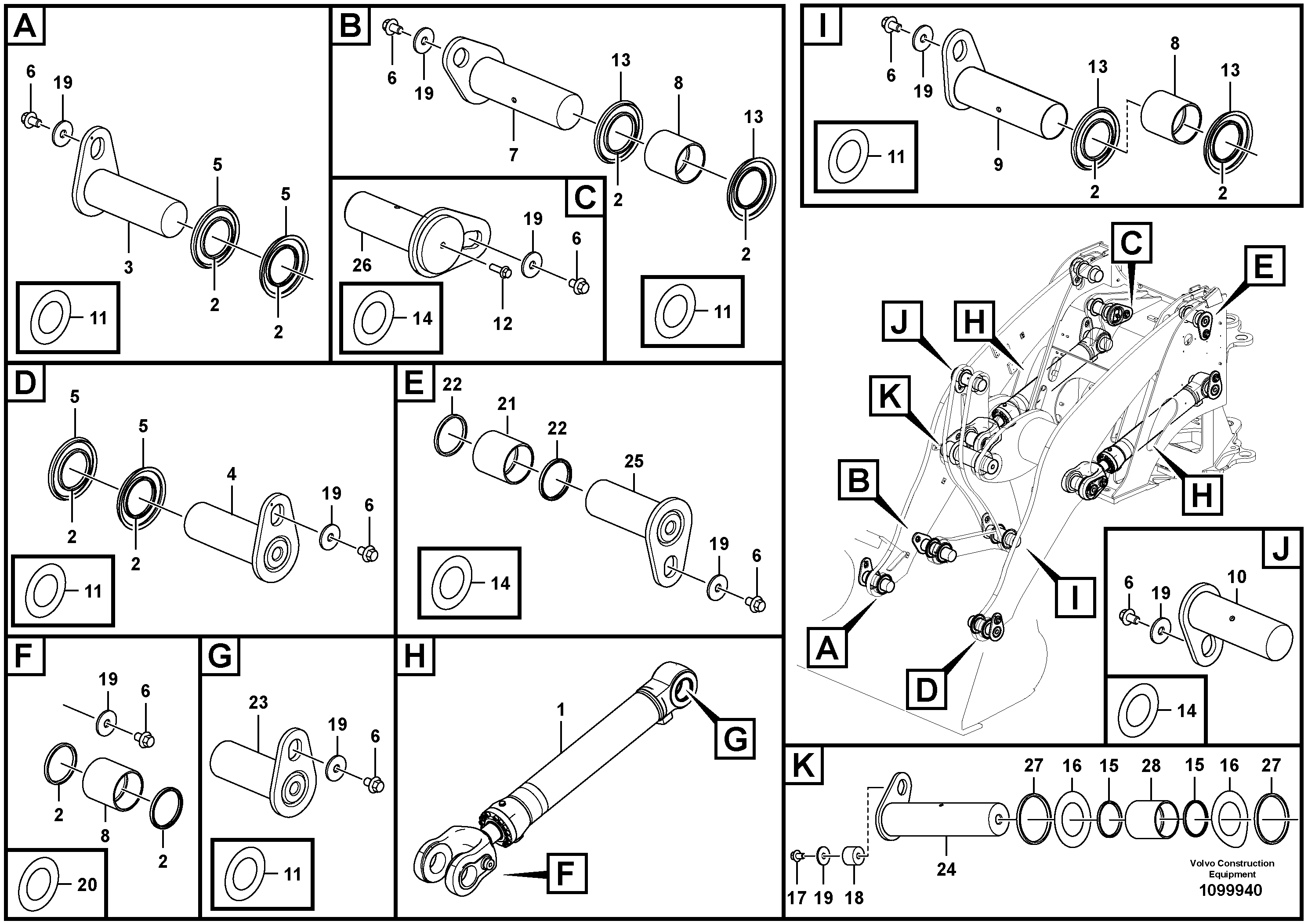 Swg Lk Cylinder VOE16040596 VOLVO