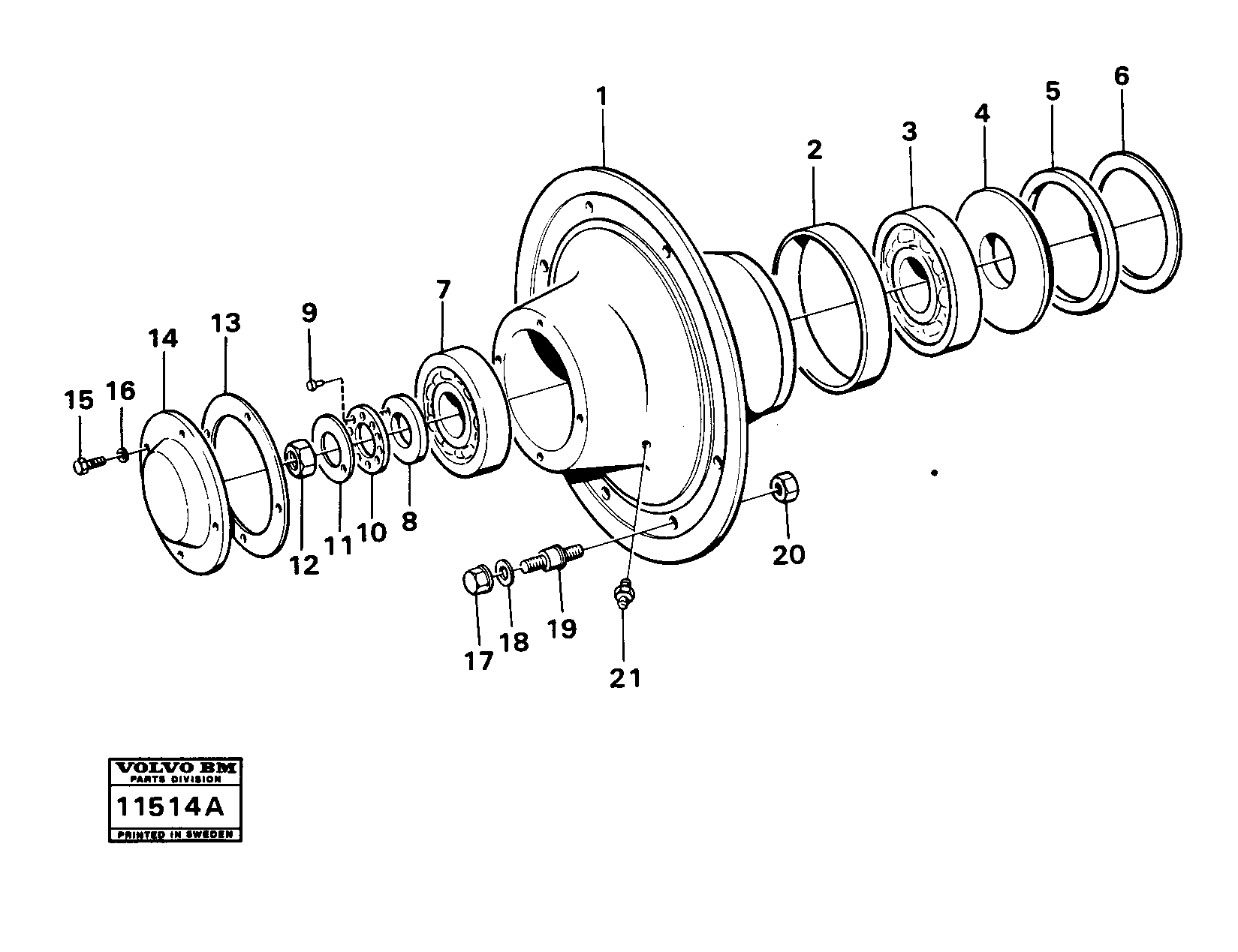 Nut VOE720809 VOLVO