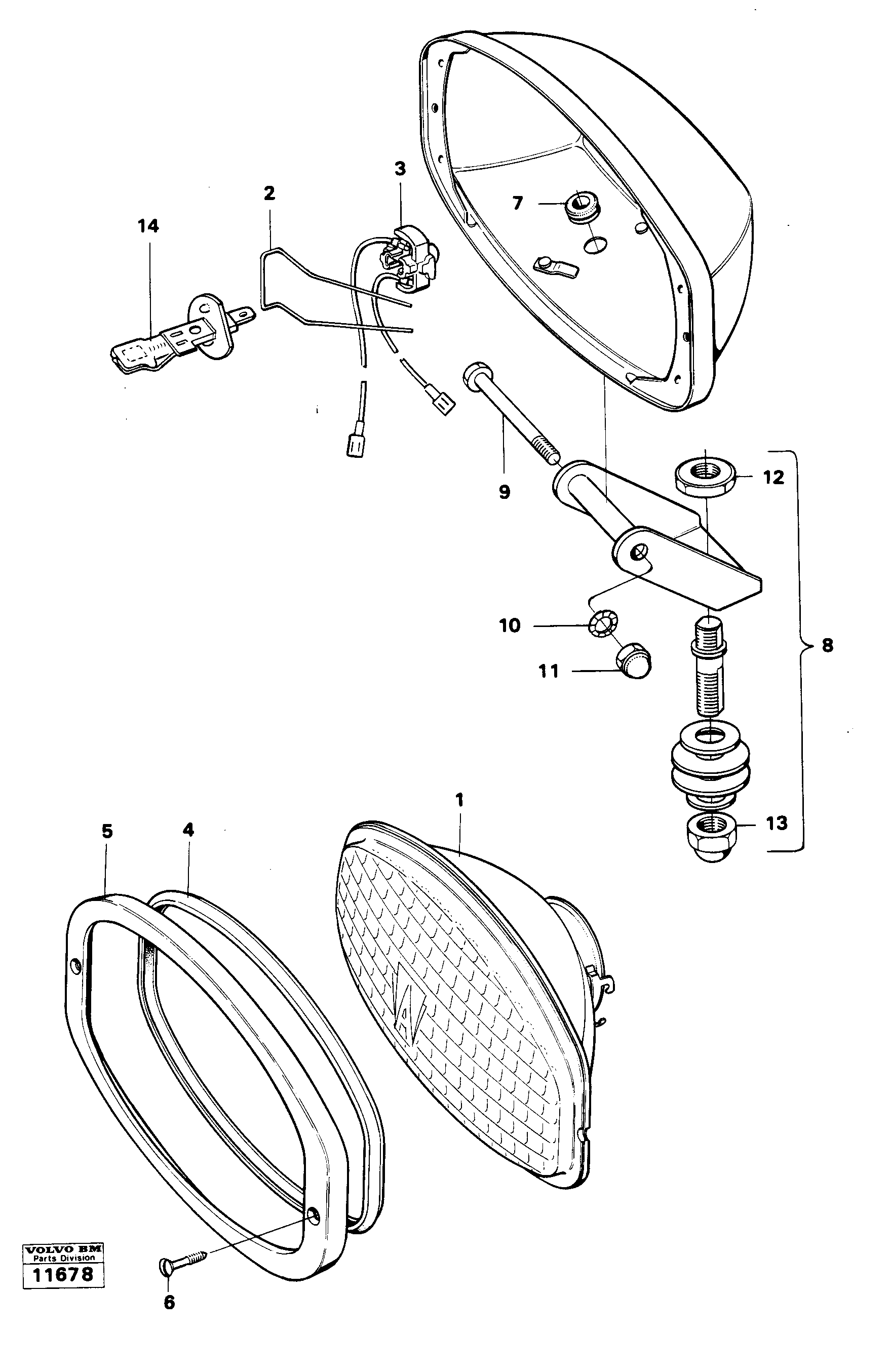 Mirror Casing VOE190566 VOLVO