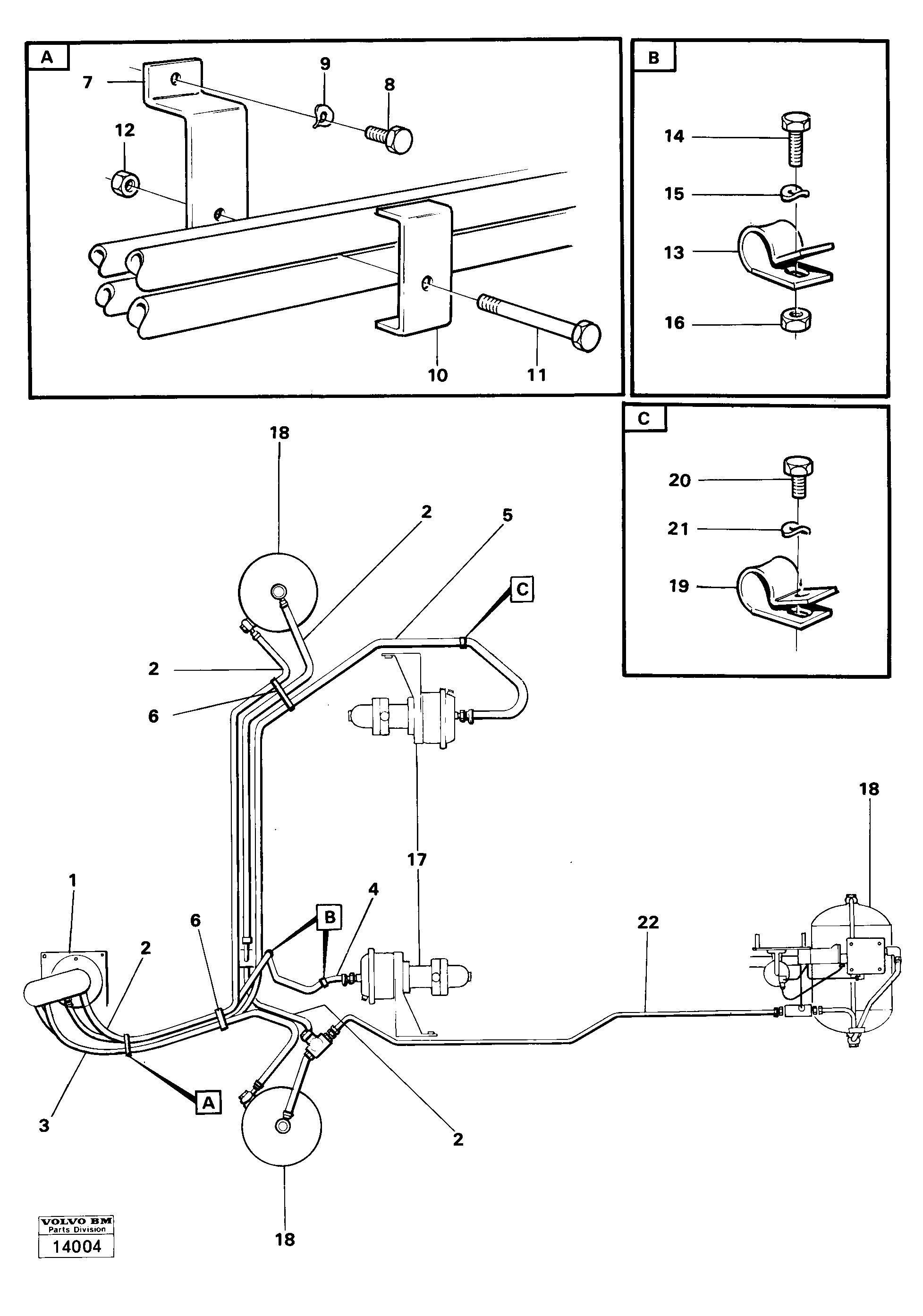 Heating Pipe VOE4741345 VOLVO