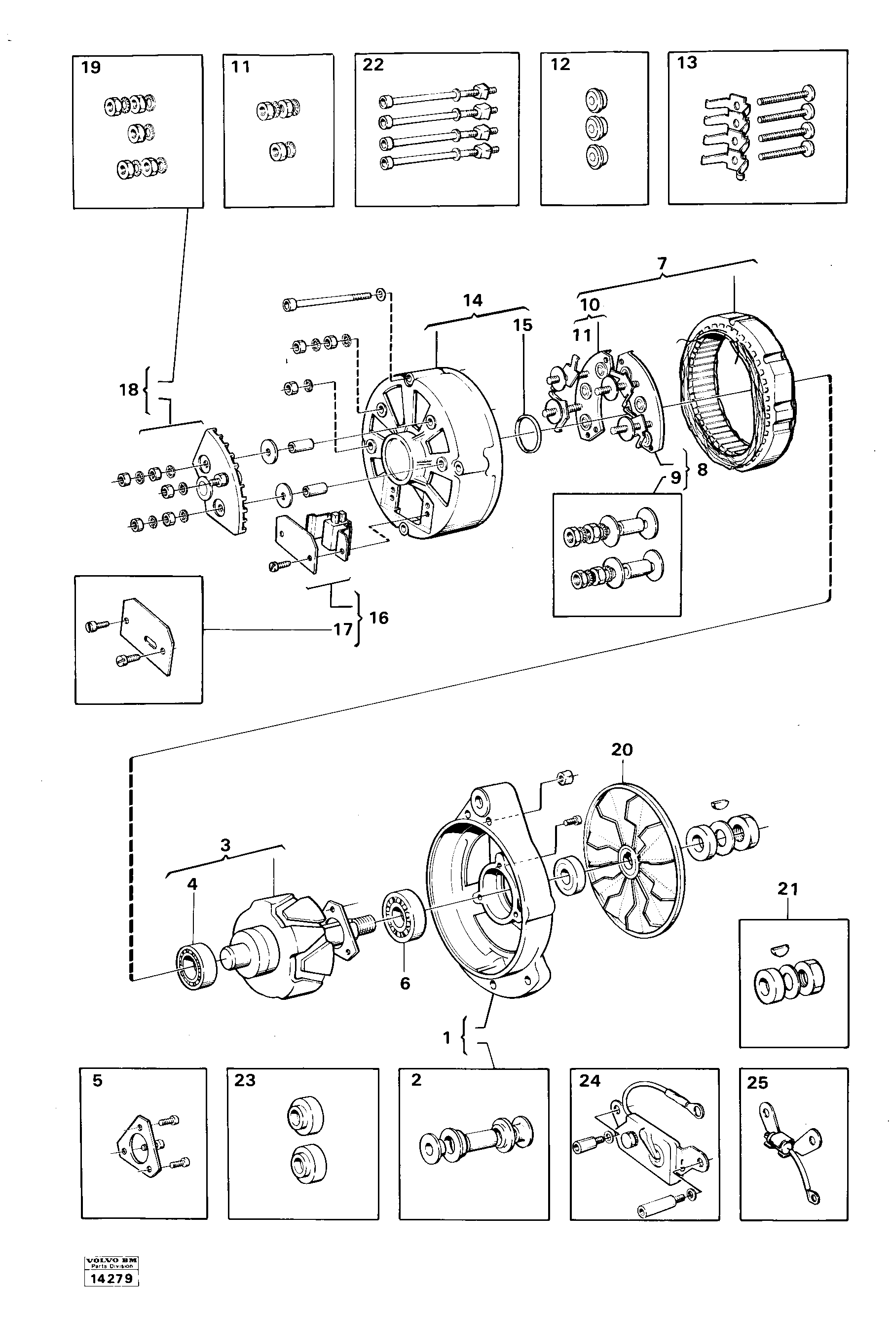 Bearing housing VOE273513 VOLVO