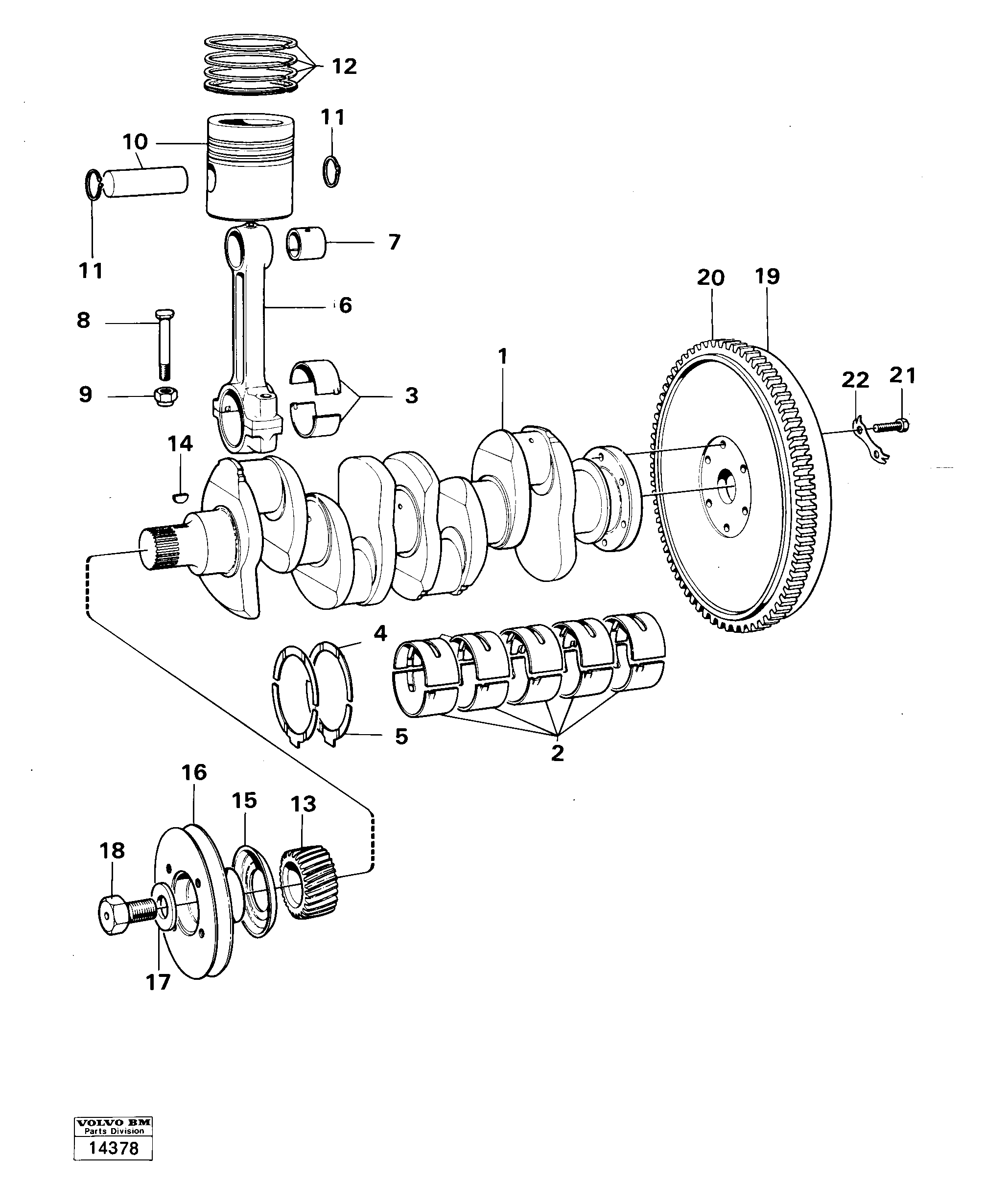 Bellcrank VOE483338 VOLVO