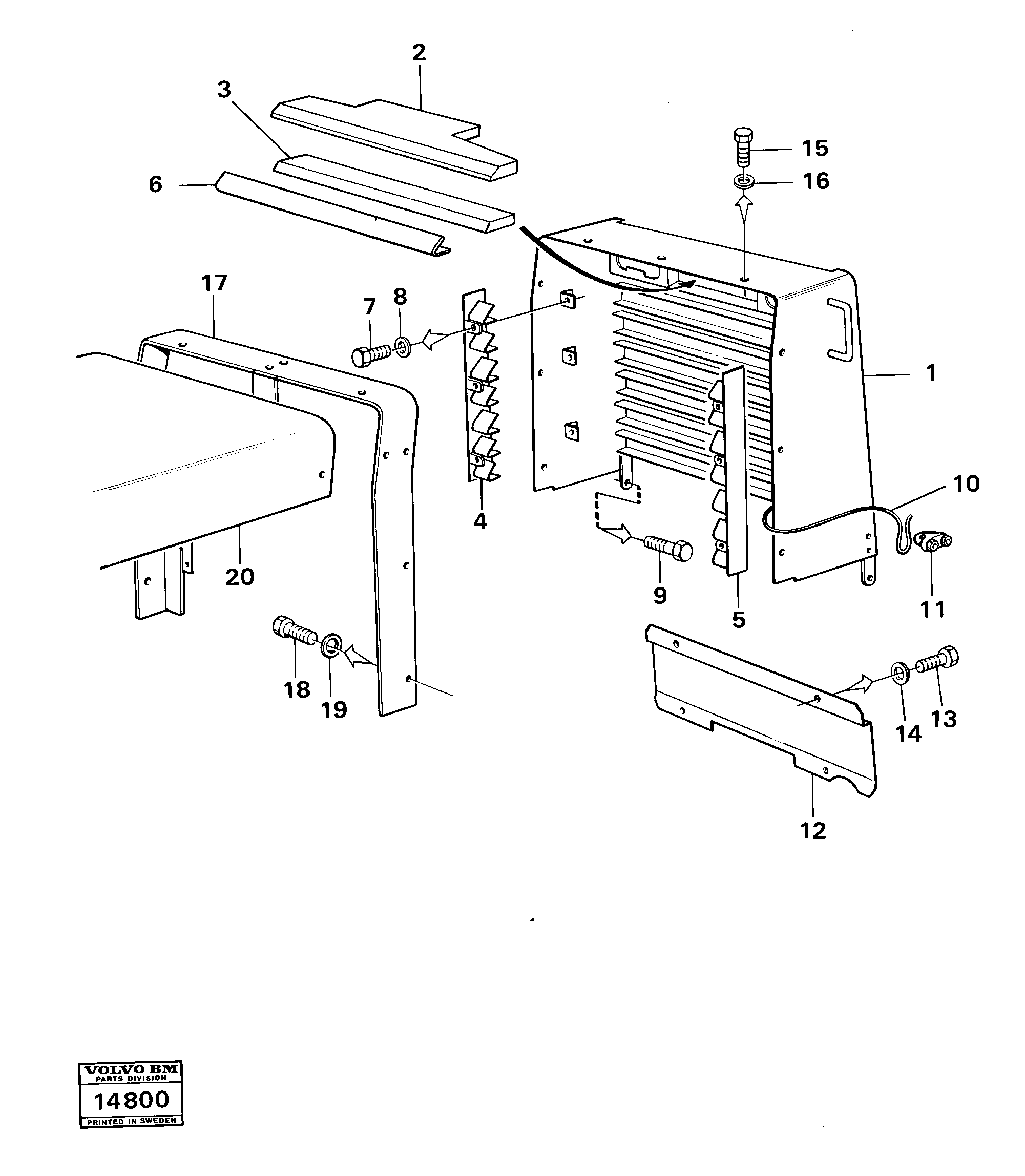 Radio Support VOE795810 VOLVO