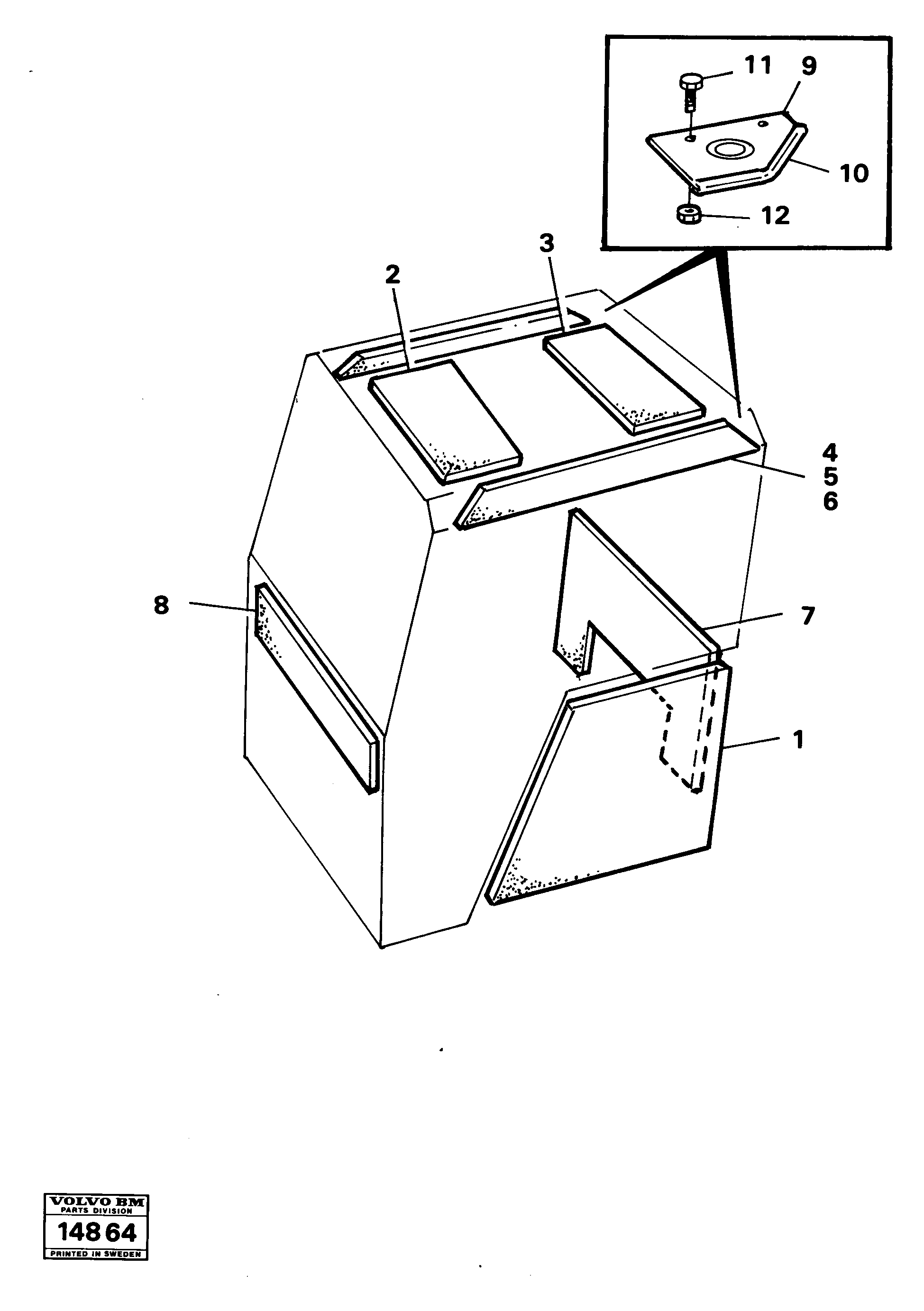 Sound absorber VOE4866409 VOLVO