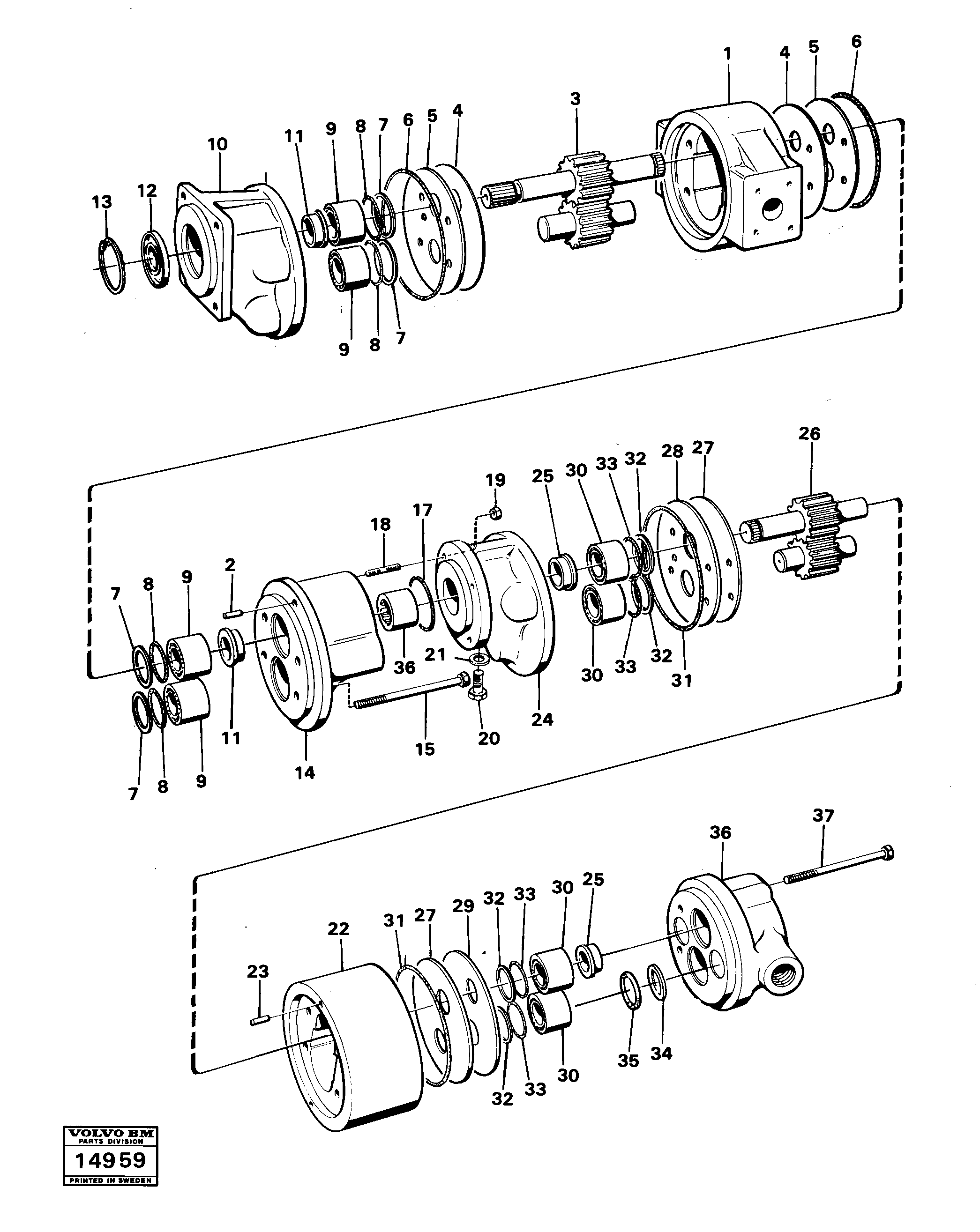 Driveshaft VOE6632522 VOLVO