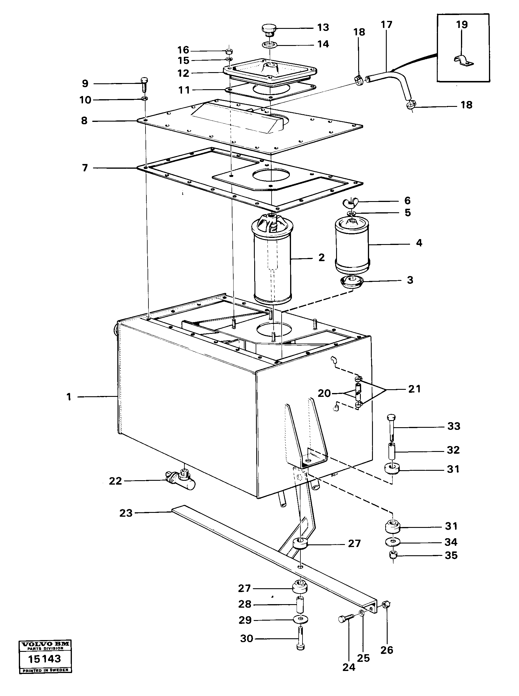 Fan und fan housing VOE192591 VOLVO