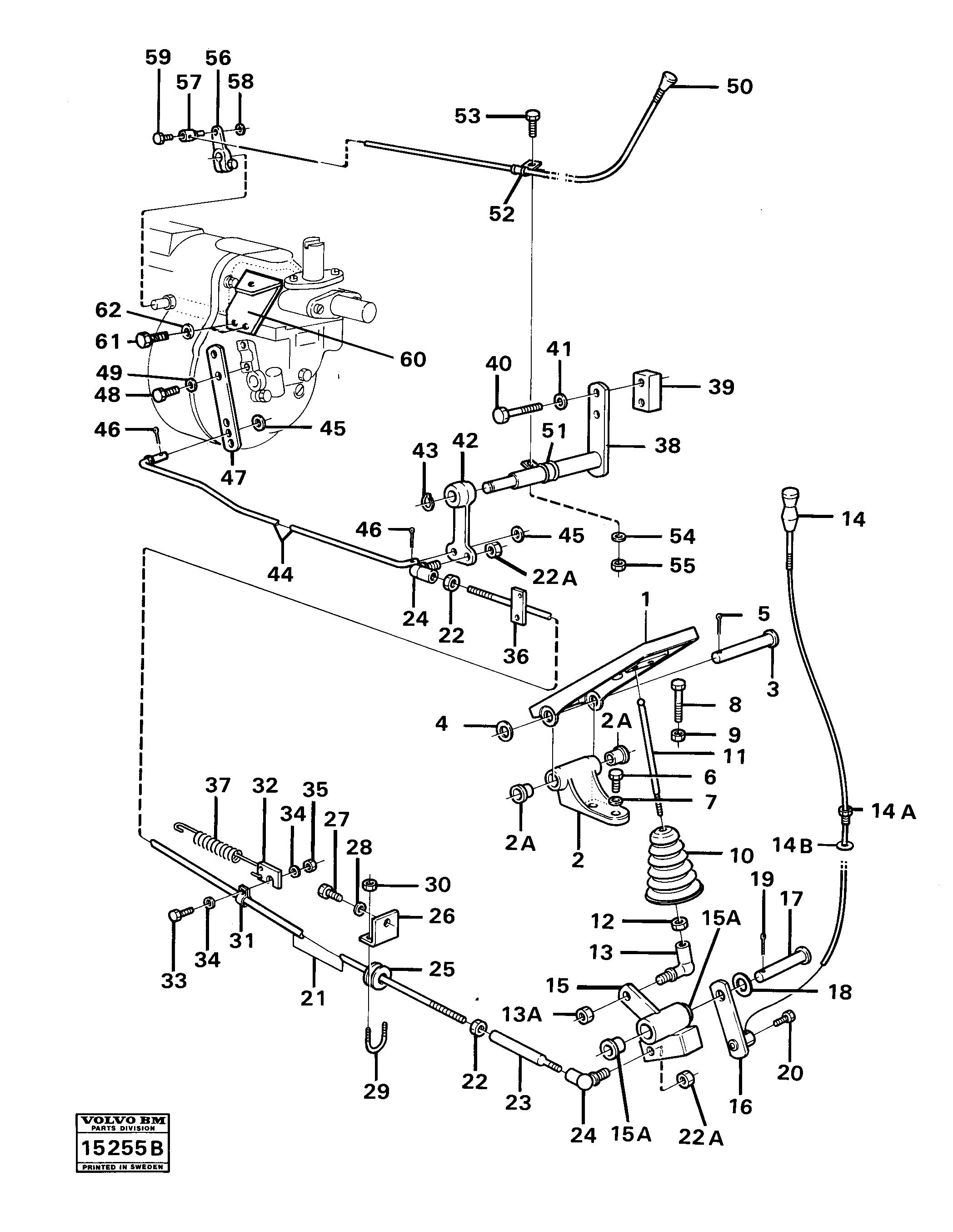 Control Rod VOE4763498 VOLVO