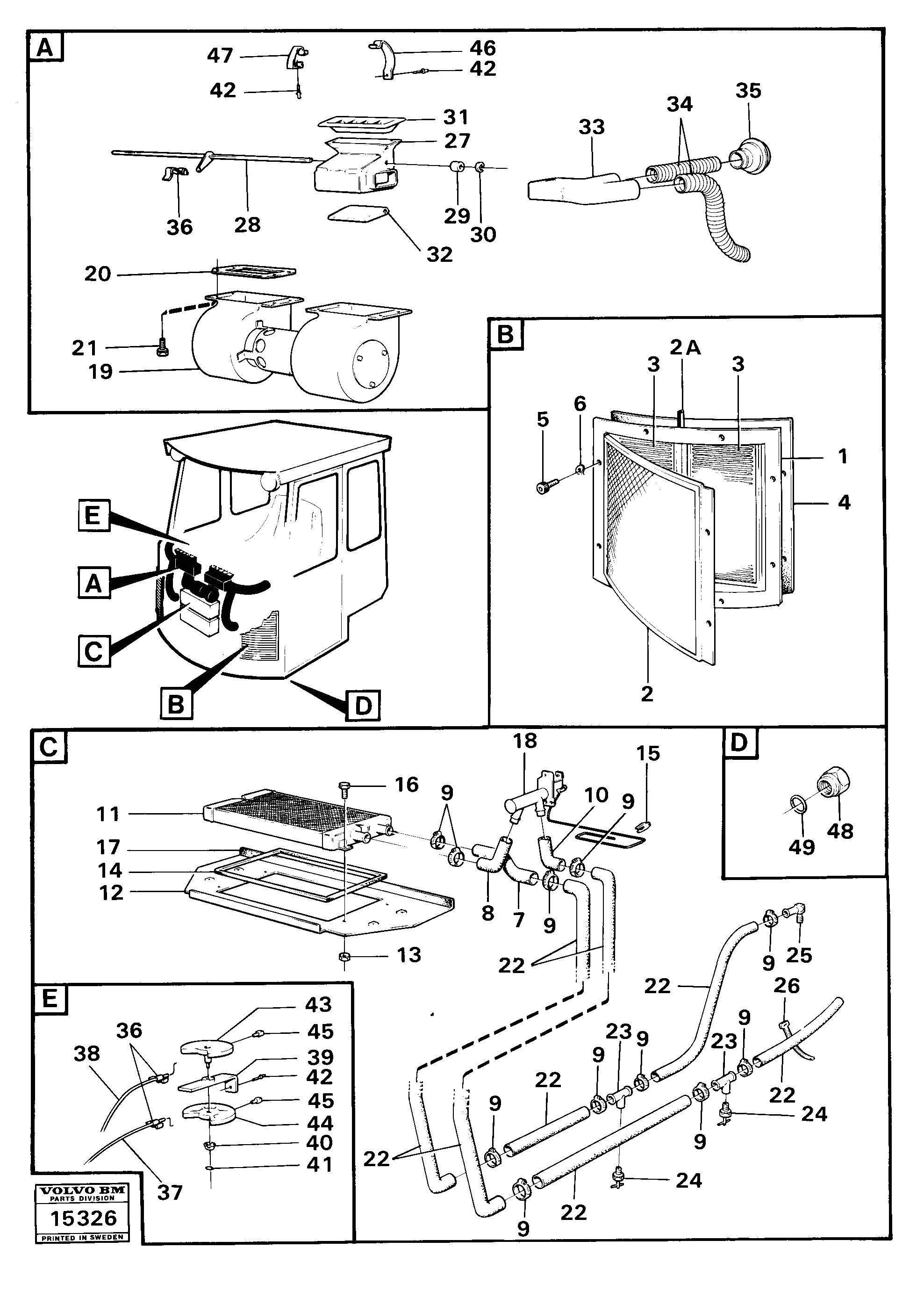 Flange Cap Nut VOE676522 VOLVO